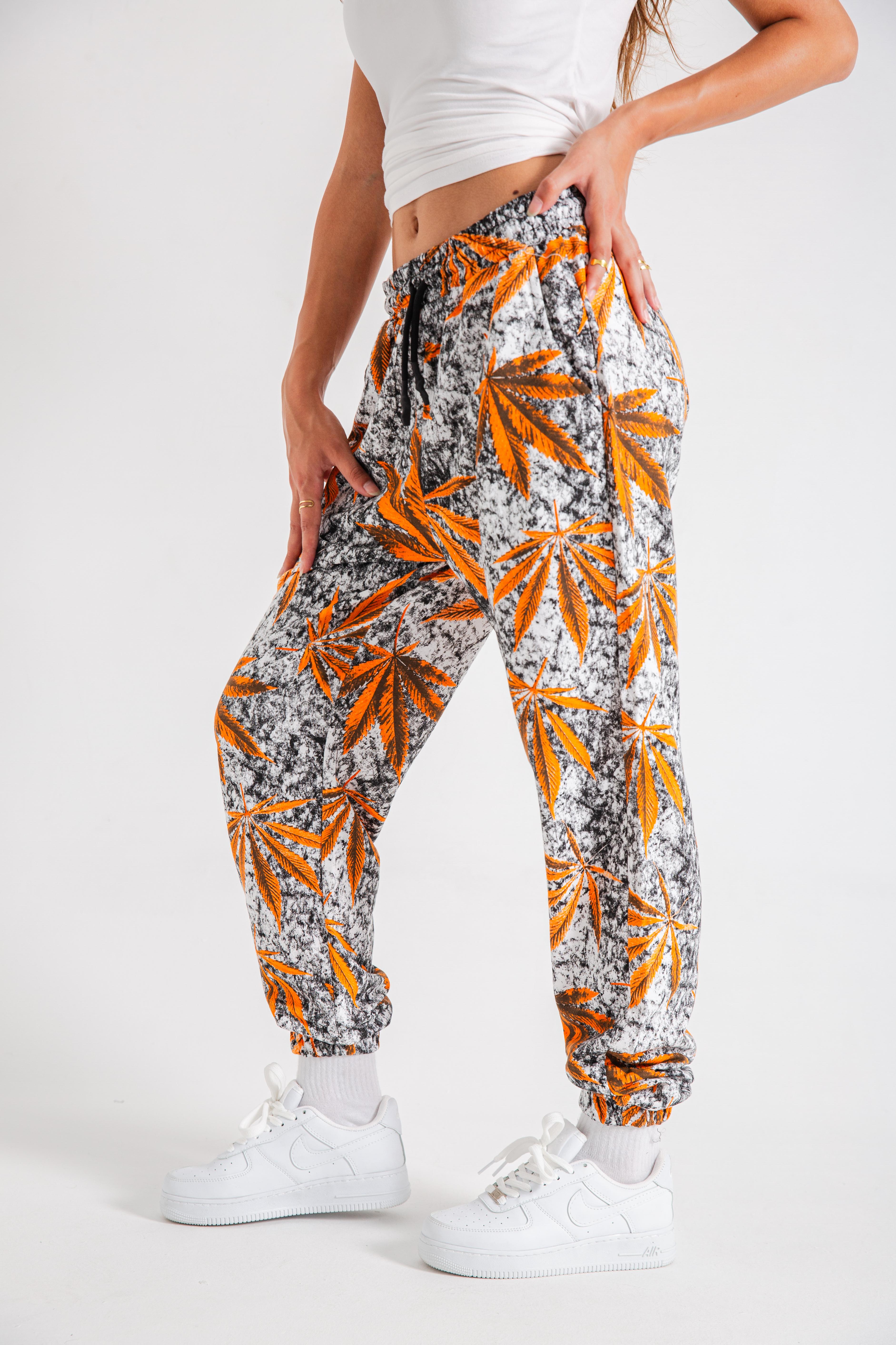 Kadın Orange Leaf Jogger Eşofman Altı