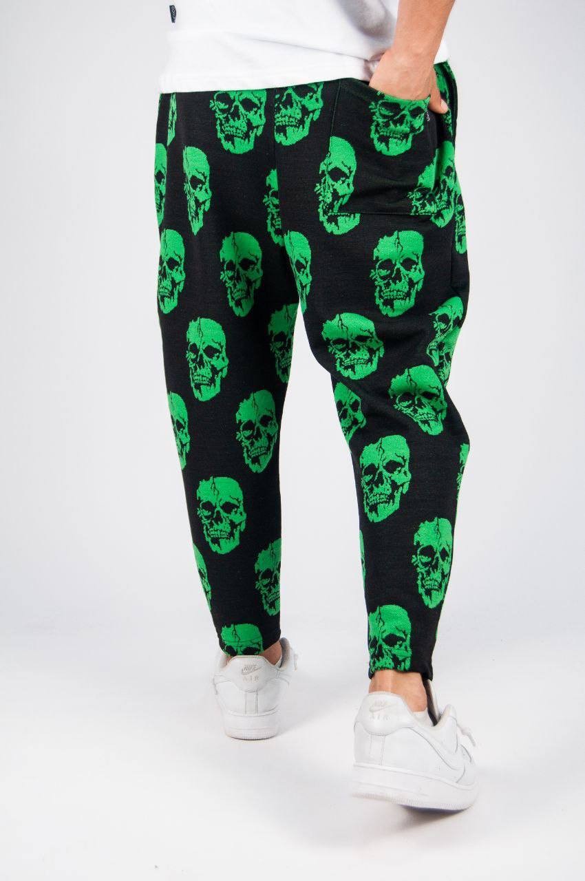 Erkek Boyfriend Yeşil Kuru Kafa Pantolon