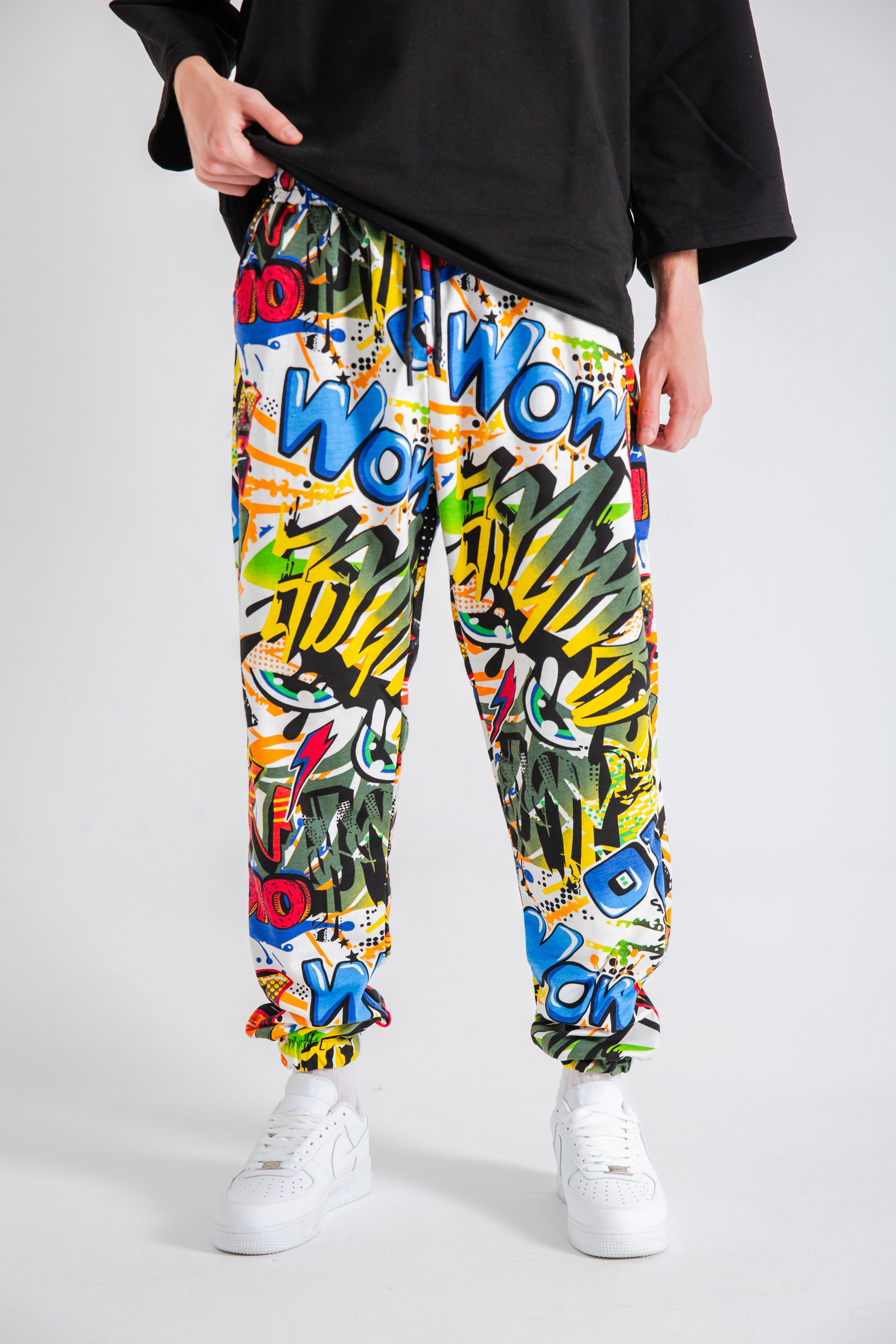 Erkek Wow Graffiti Jogger Eşofman Altı