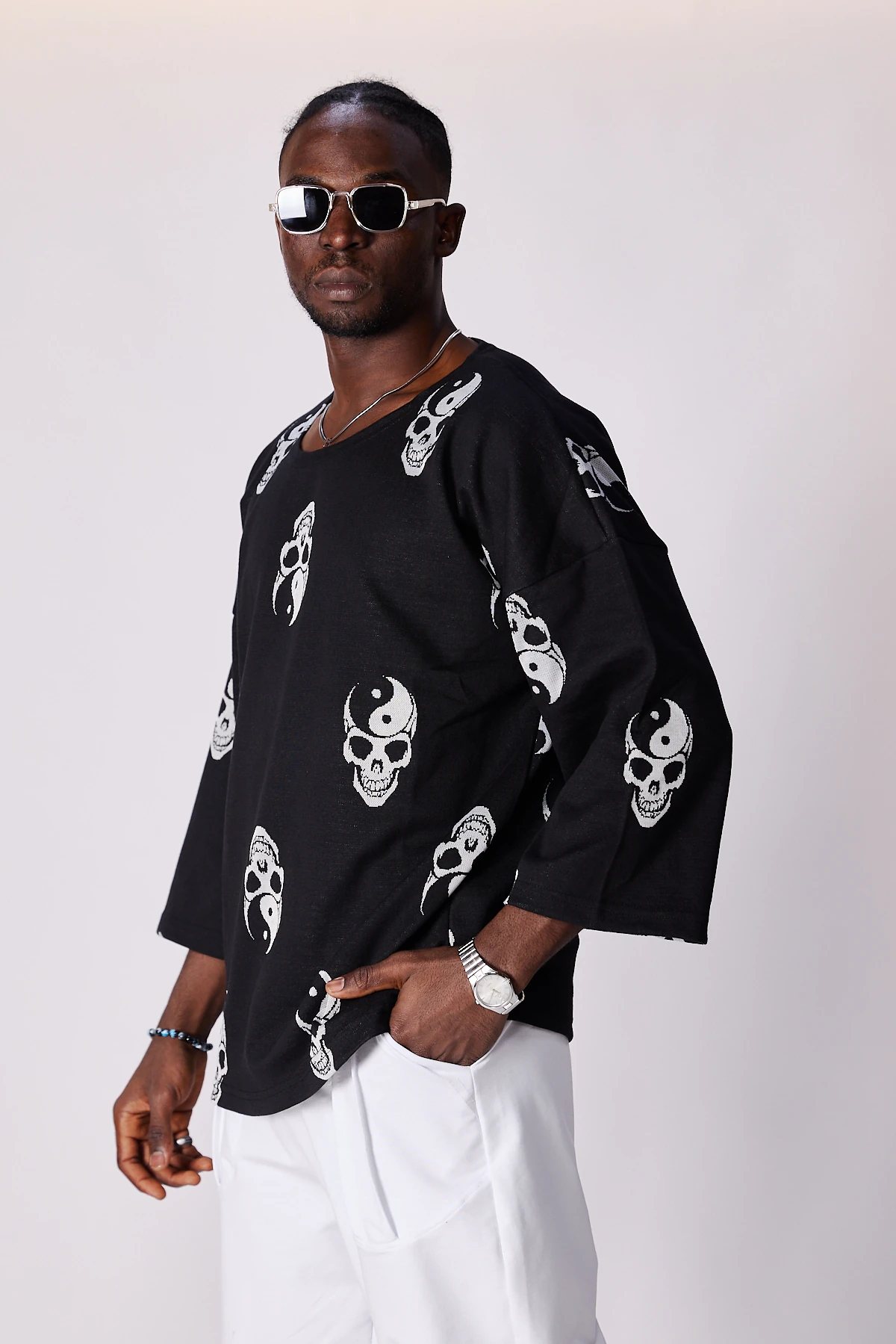 Erkek Kuru Kafa Fakir Kol Sweat