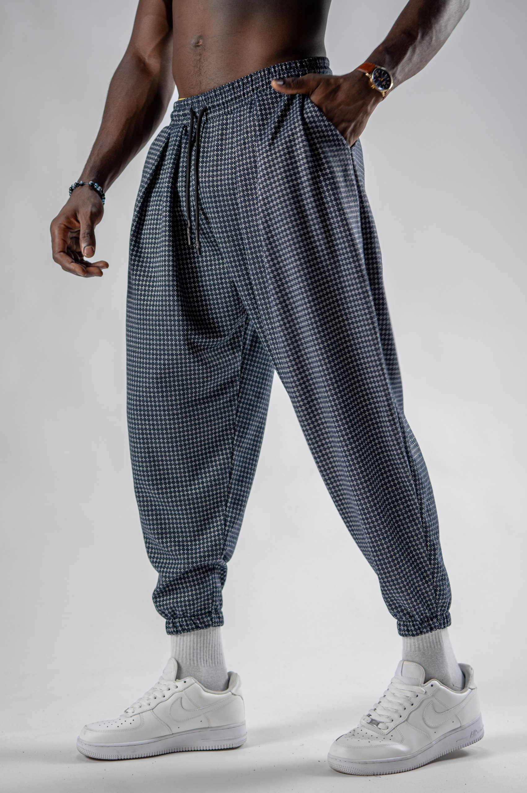 Erkek Blue Plus Jogger Şalvar Pantolon
