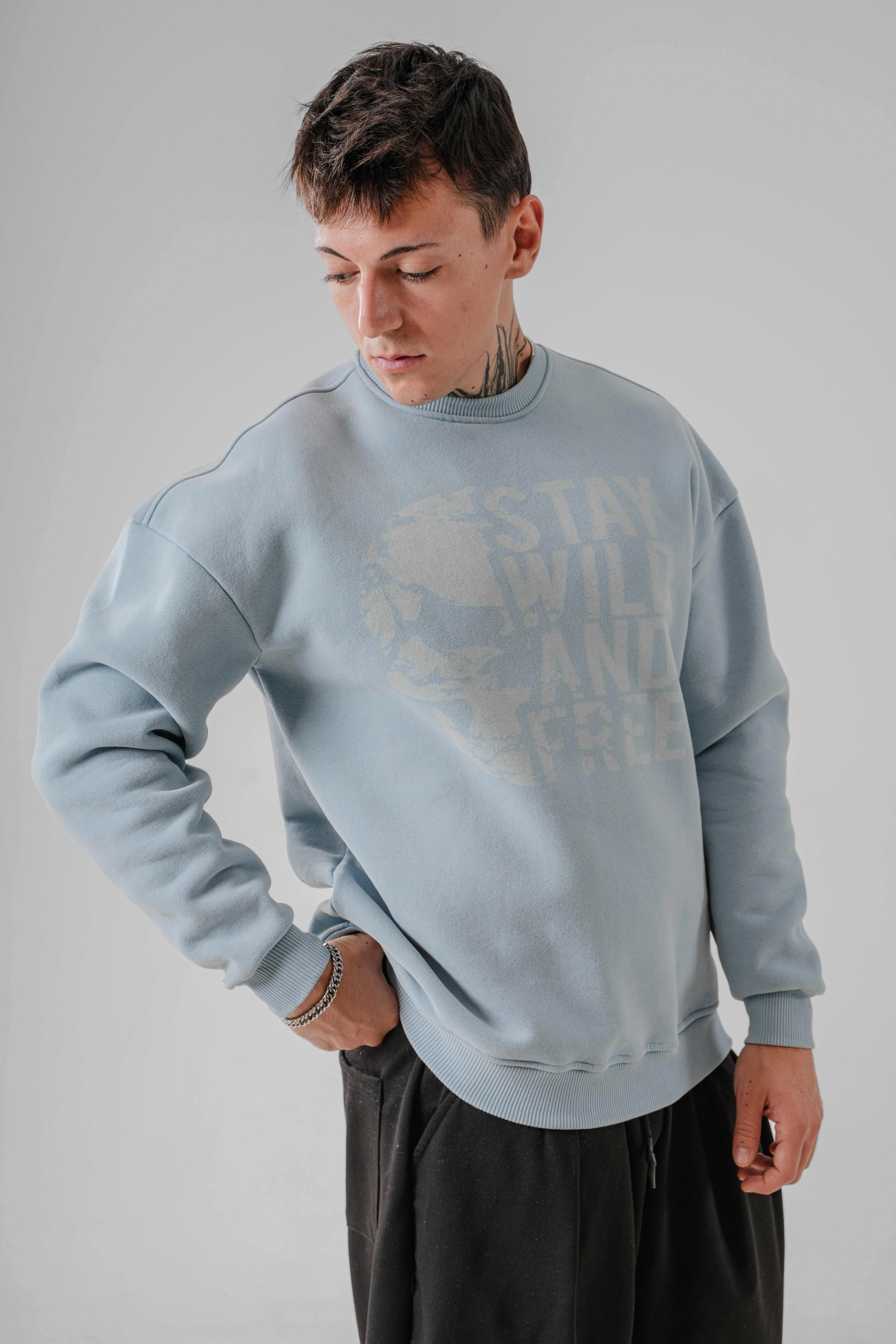 Erkek SWAF Yıkamalı Sweat