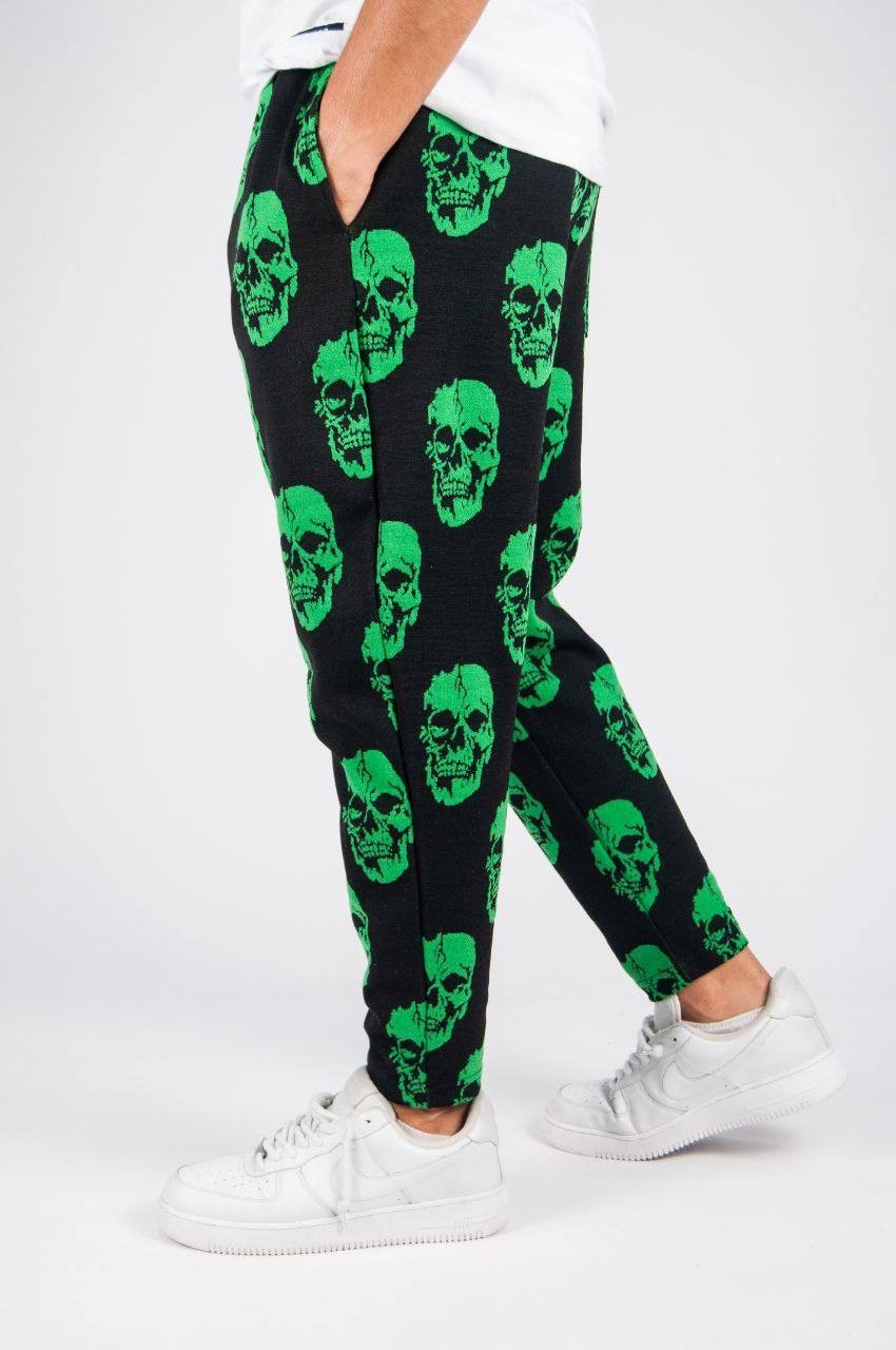 Erkek Boyfriend Yeşil Kuru Kafa Pantolon