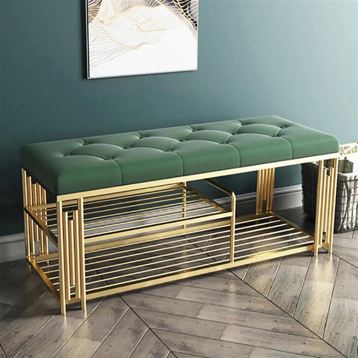 Joya Gold Metal Bench