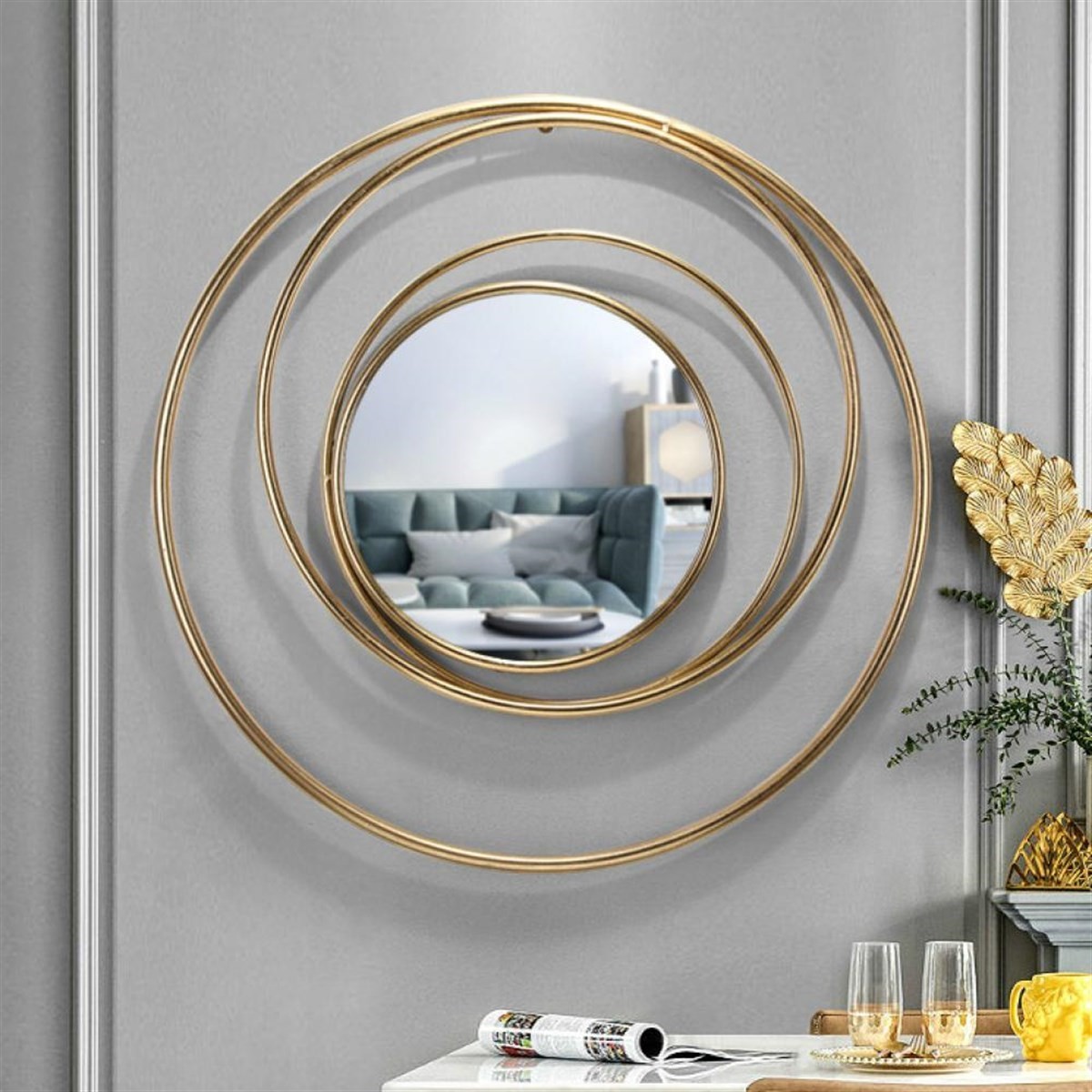 Sandero Gold Tasarım Dekoratif Ayna