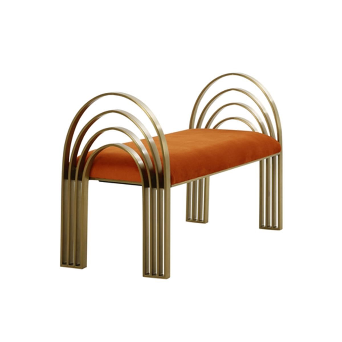 Giza Gold Metal Bench