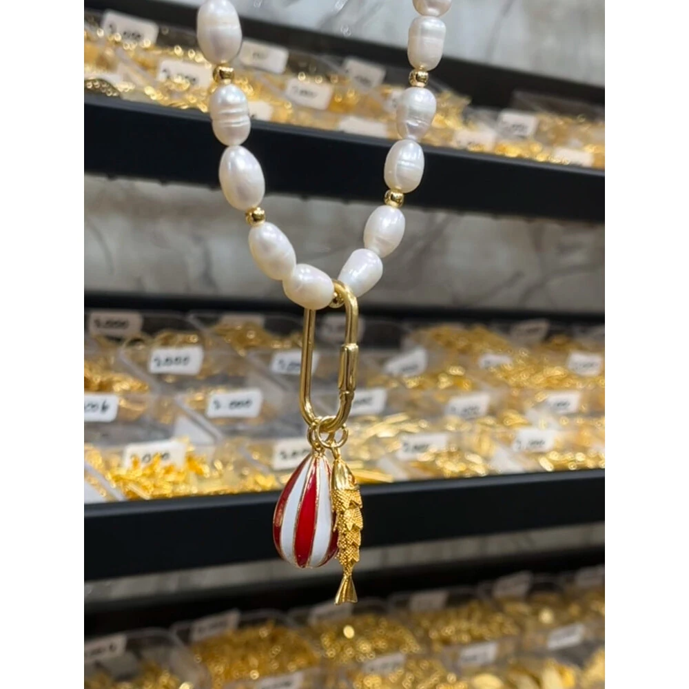 Şans Balonu İnci Kolye