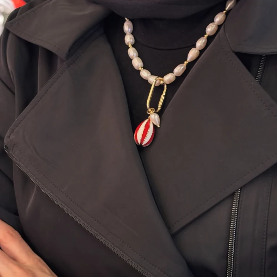 Şans Balonu İnci Kolye