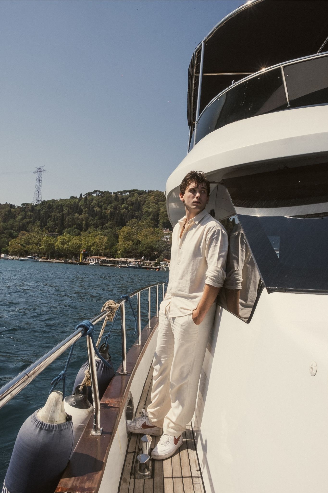 Man Ecru Linen Set