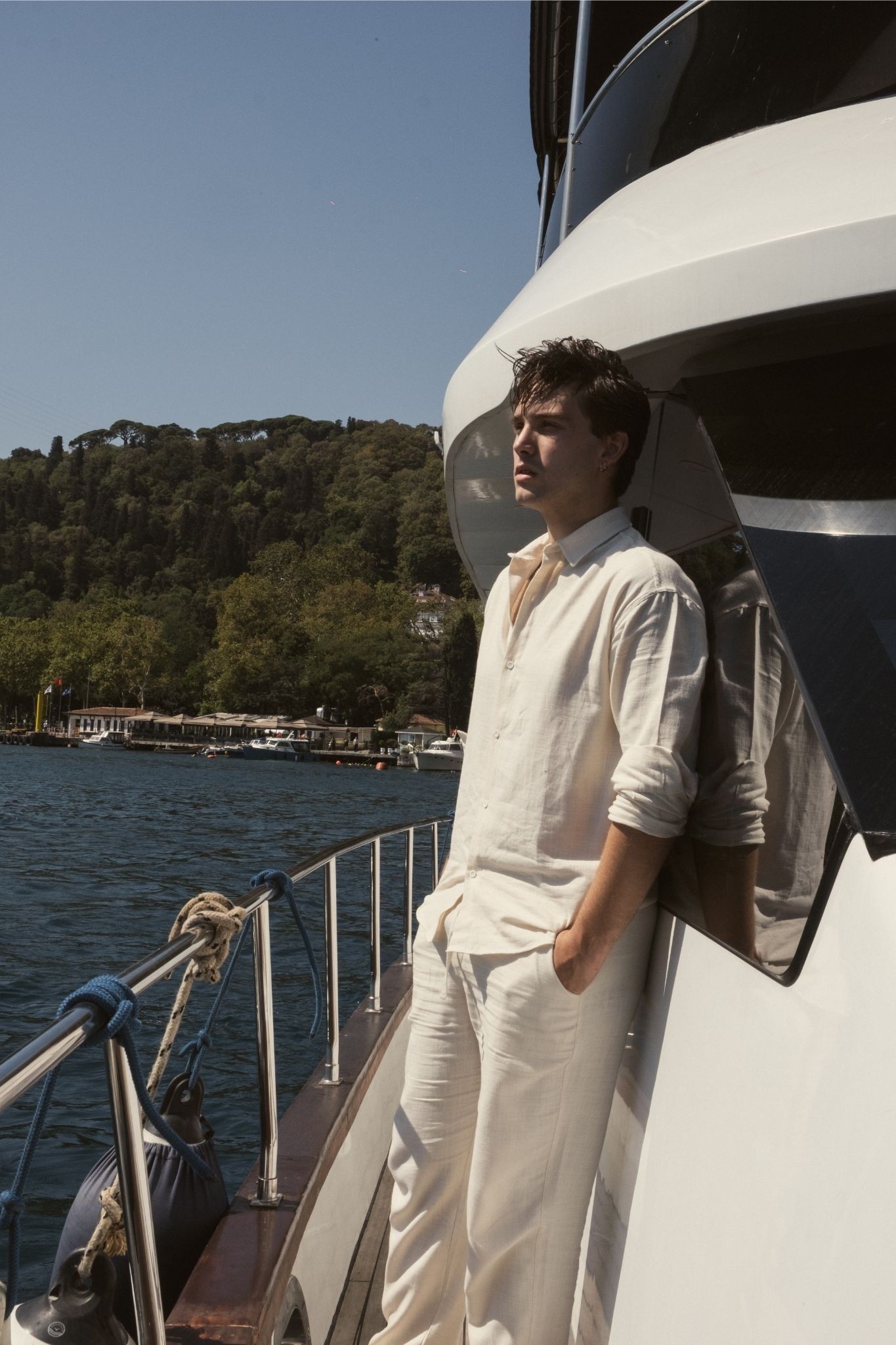 Man Ecru Linen Set