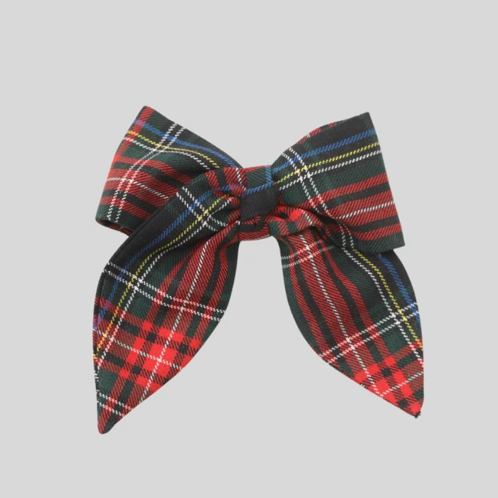 MiniCozy Plaid Anne/Çocuk Fiyonk Toka