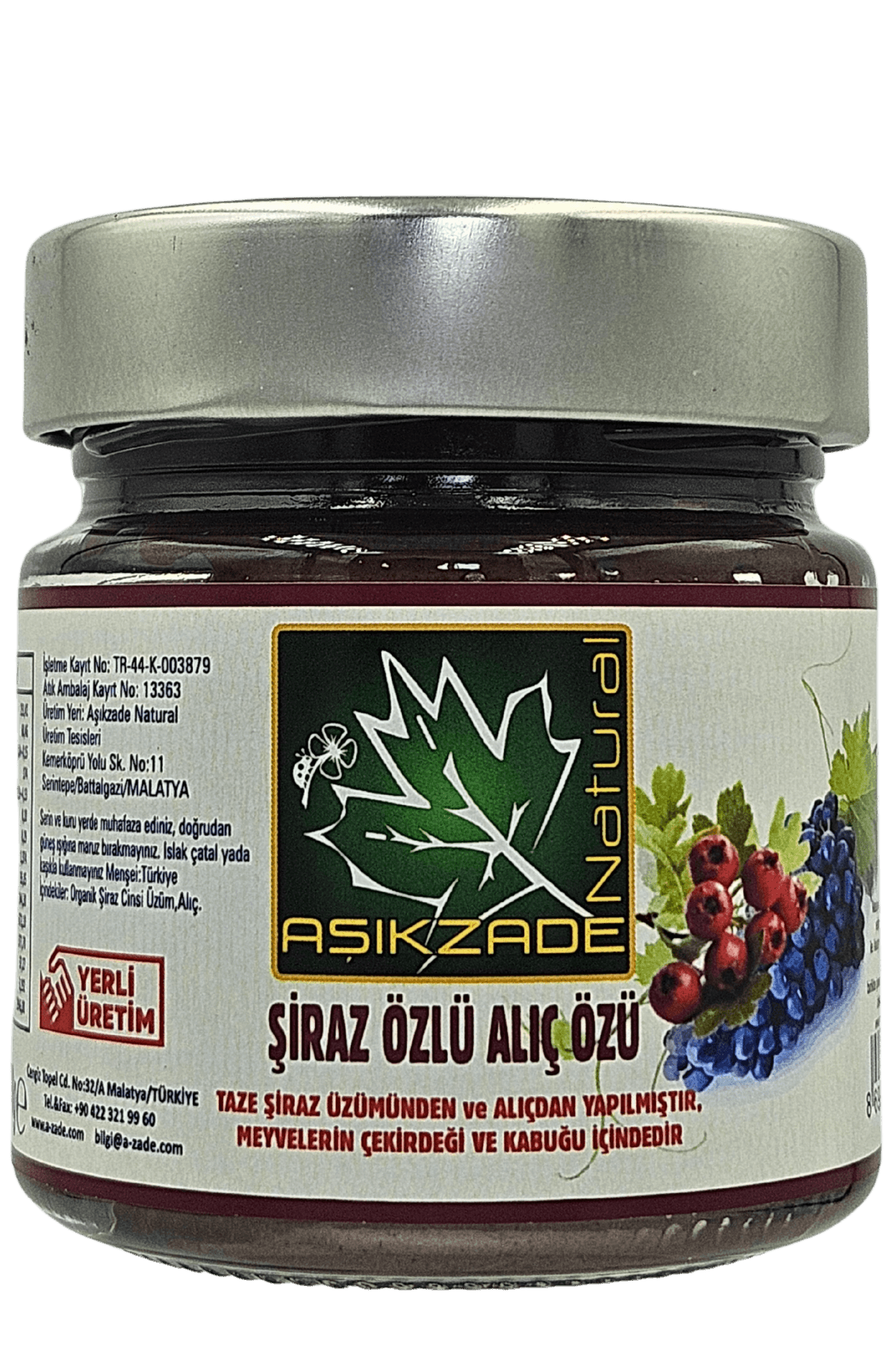 Aşıkzade Şiraz Özlü Alıç Özü 255ml 300 g