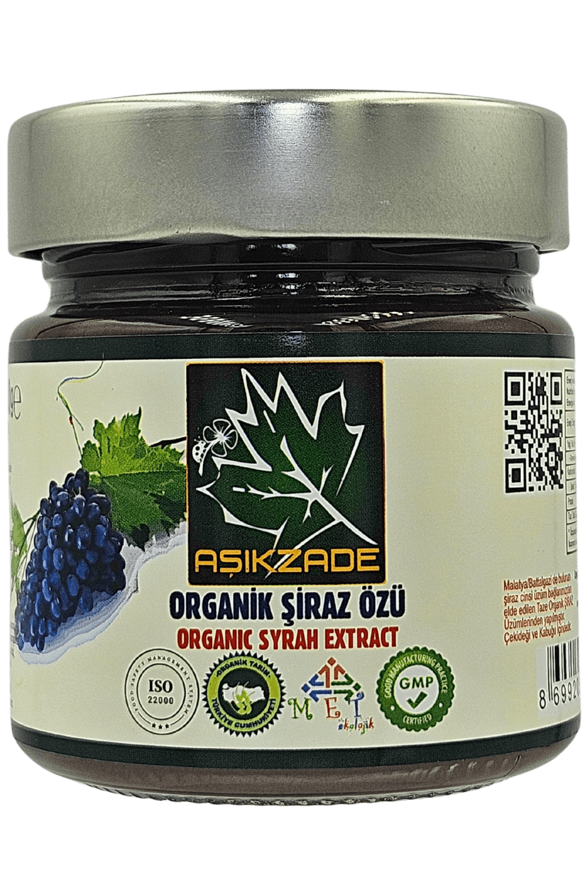 Aşıkzade Organik Şiraz özü 255ml 280 g