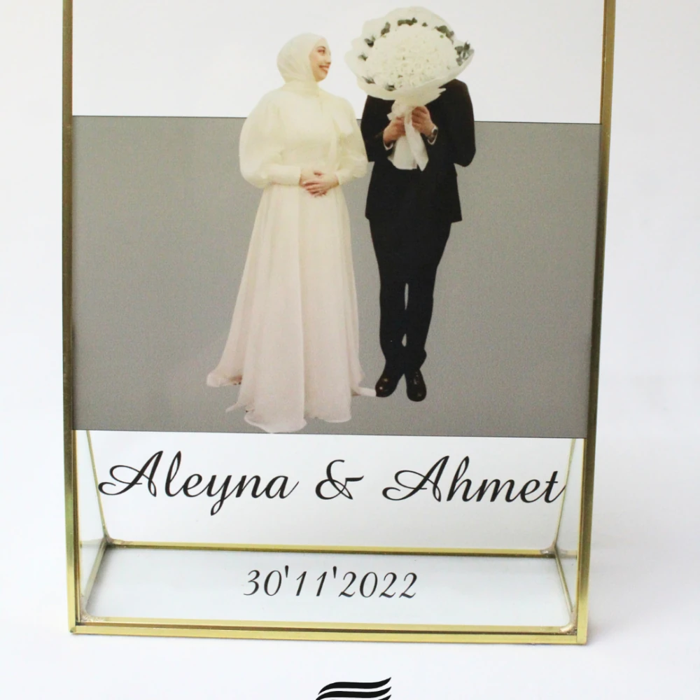 Çift Fotoğraf Baskı ve Yazı