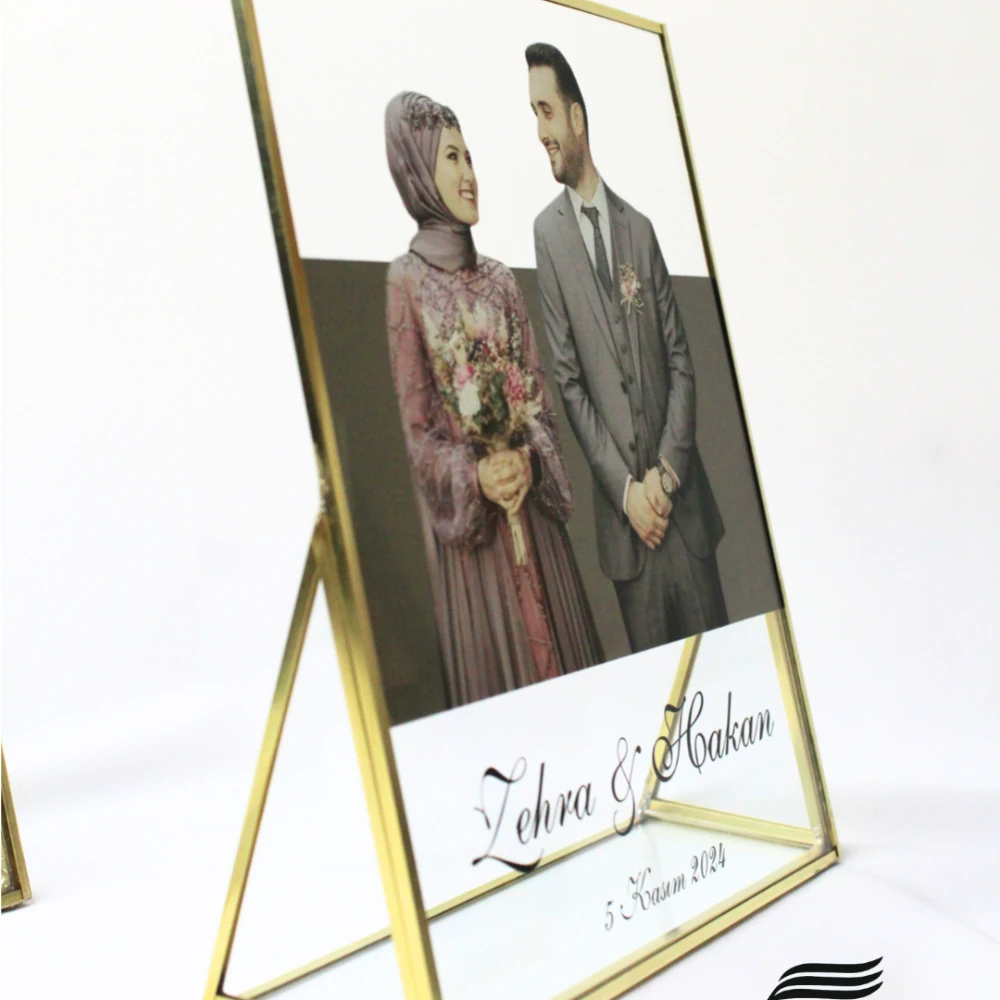 Çift Fotoğraf Baskı ve Yazı