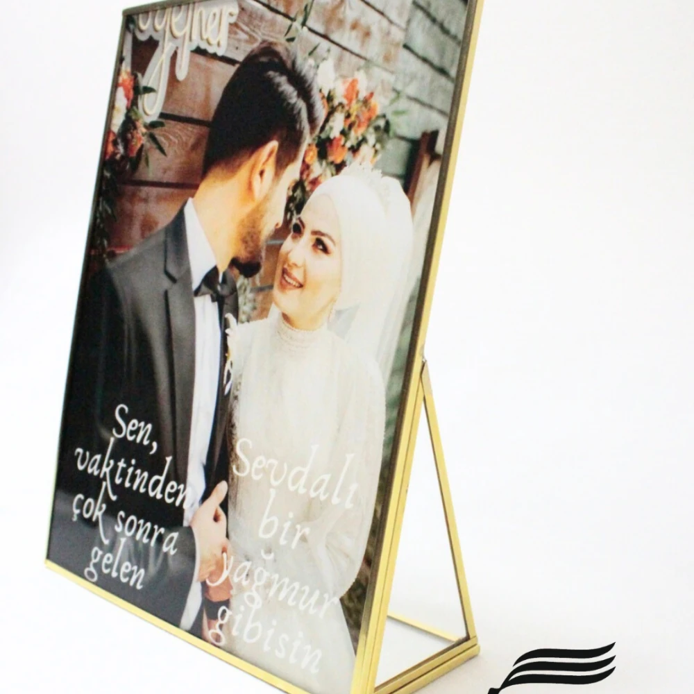 Çift Tam boy baskı ve Yazı