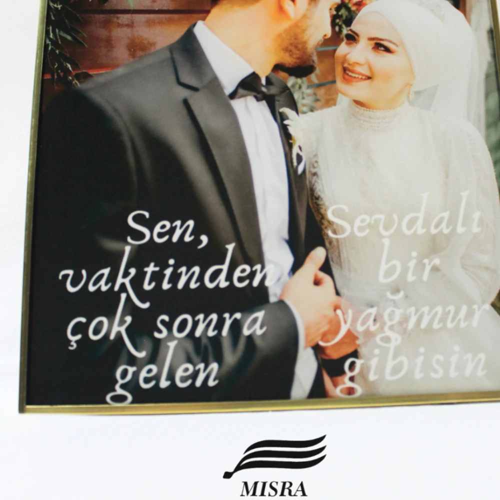 Çift Tam boy baskı ve Yazı