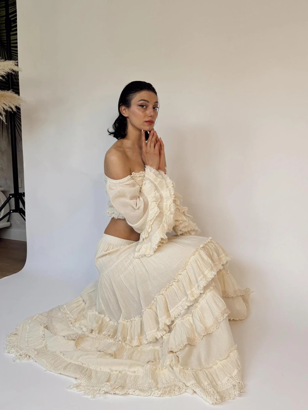 SHORT-SHOULDER DRESSED BOHEMIAN BOLERO