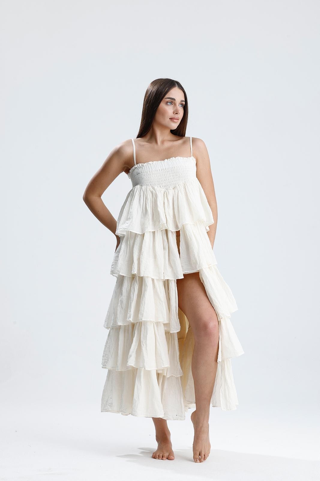 BOHEM COTTON NATUREL ELBİSE-ETEK