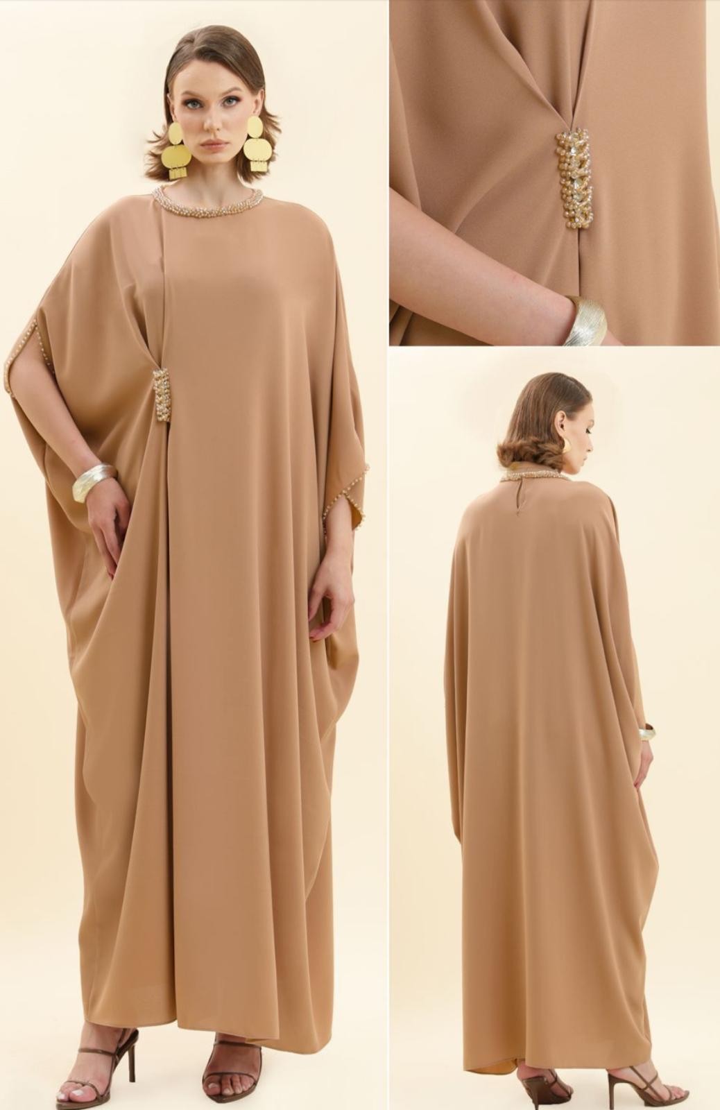 NUT SHELL TAŞ İŞLEMELİ KAFTAN- ELBİSE