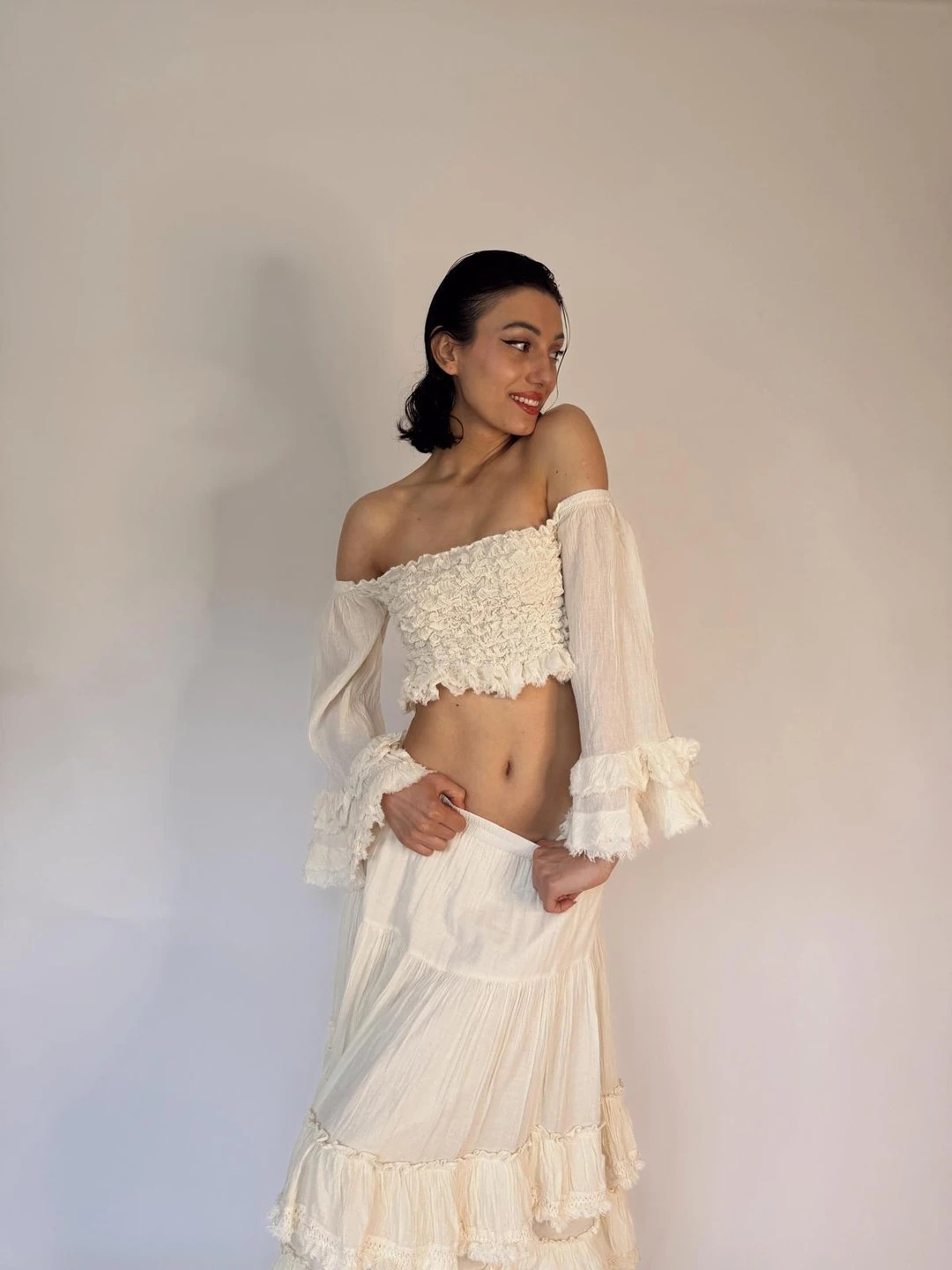 SHORT-SHOULDER DRESSED BOHEMIAN BOLERO