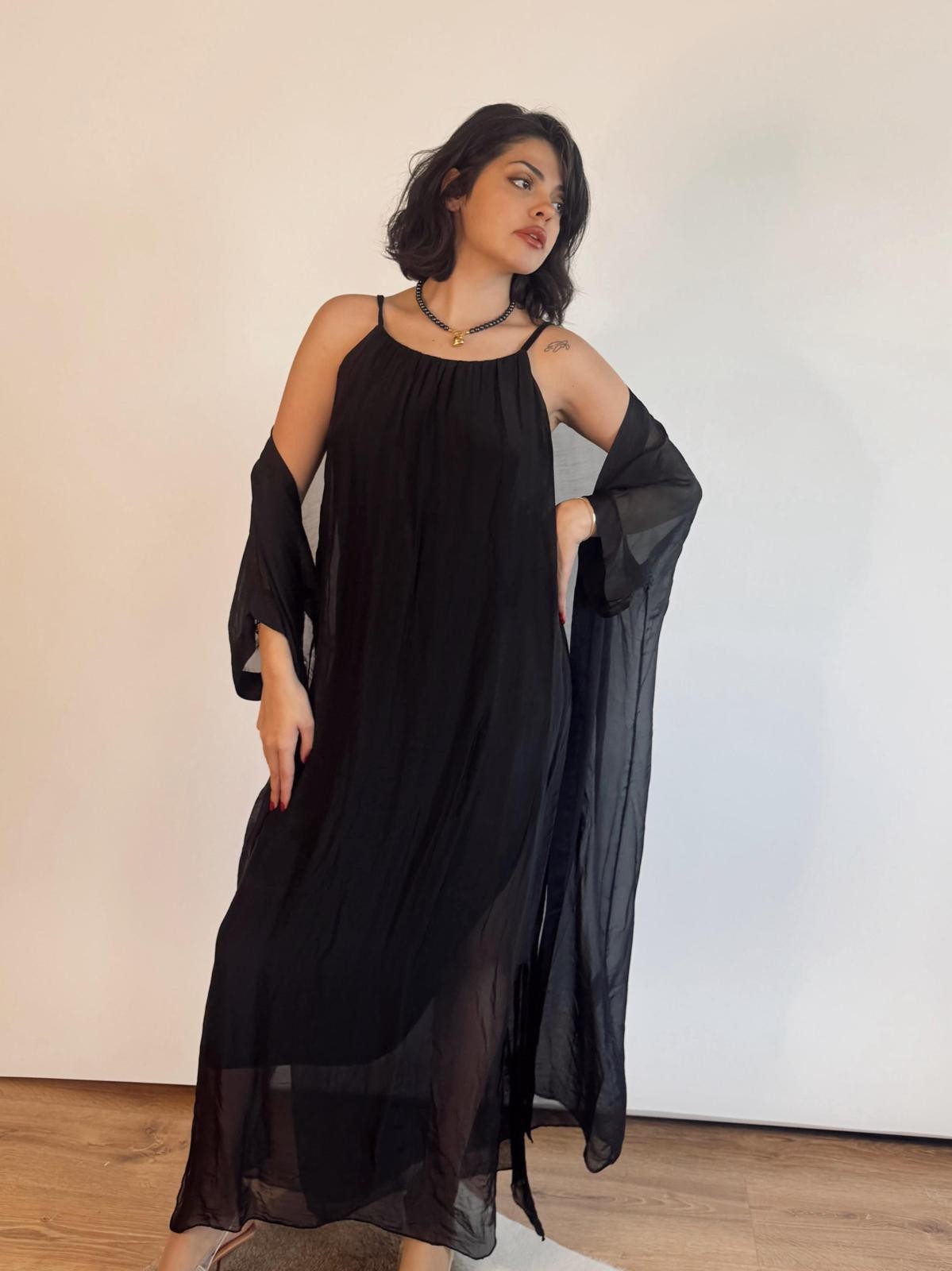ITALIAN SILK LONG DRESS