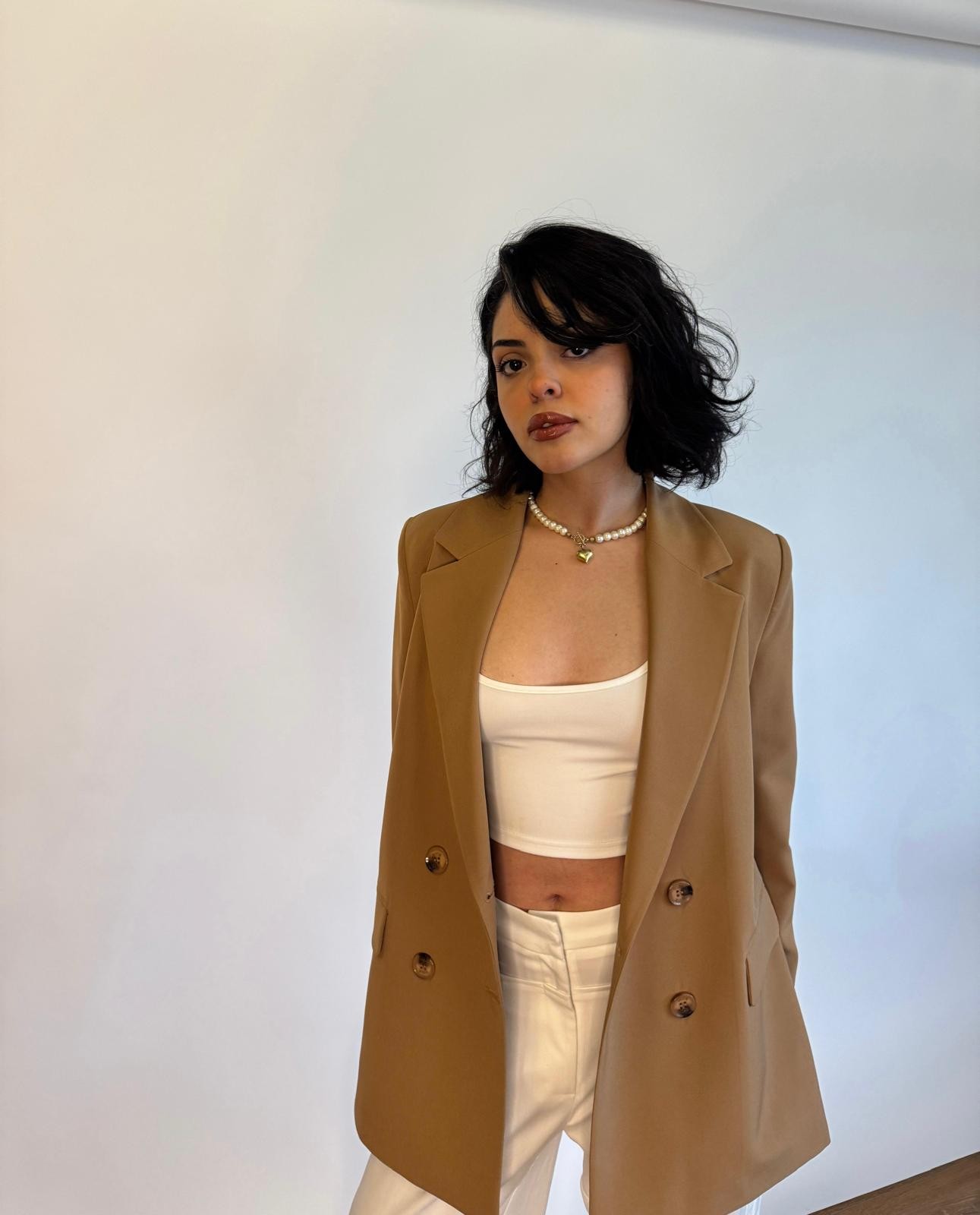 CAMEL OVERSIZED JACKET