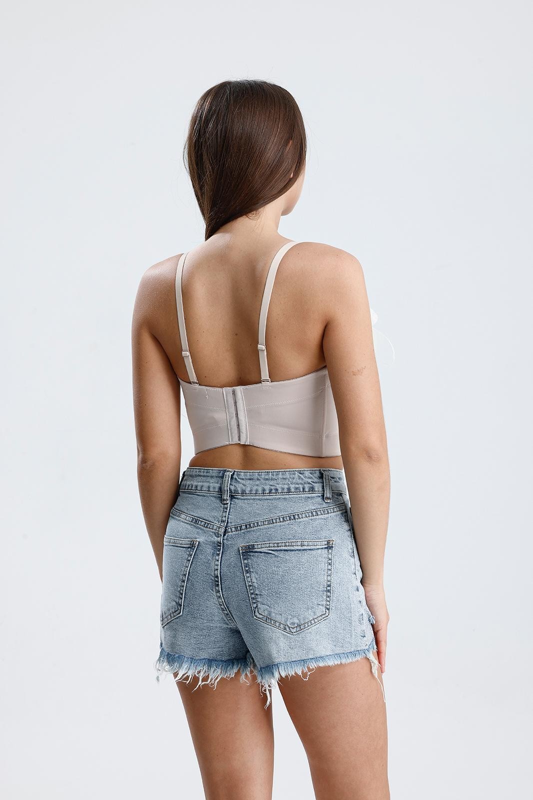 İTALİAN TAŞLI KOT SHORT