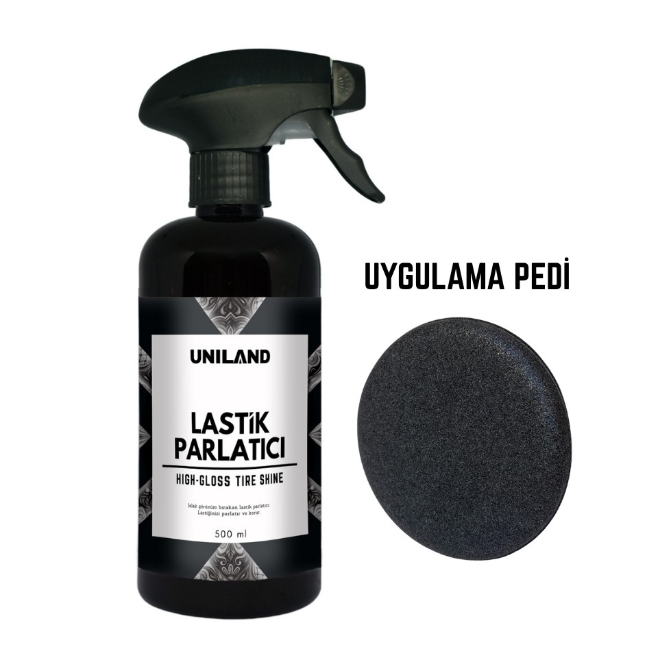 Lastik Parlatıcı Set - Lastik Parlatıcı 500ml+Uygulama Pedi