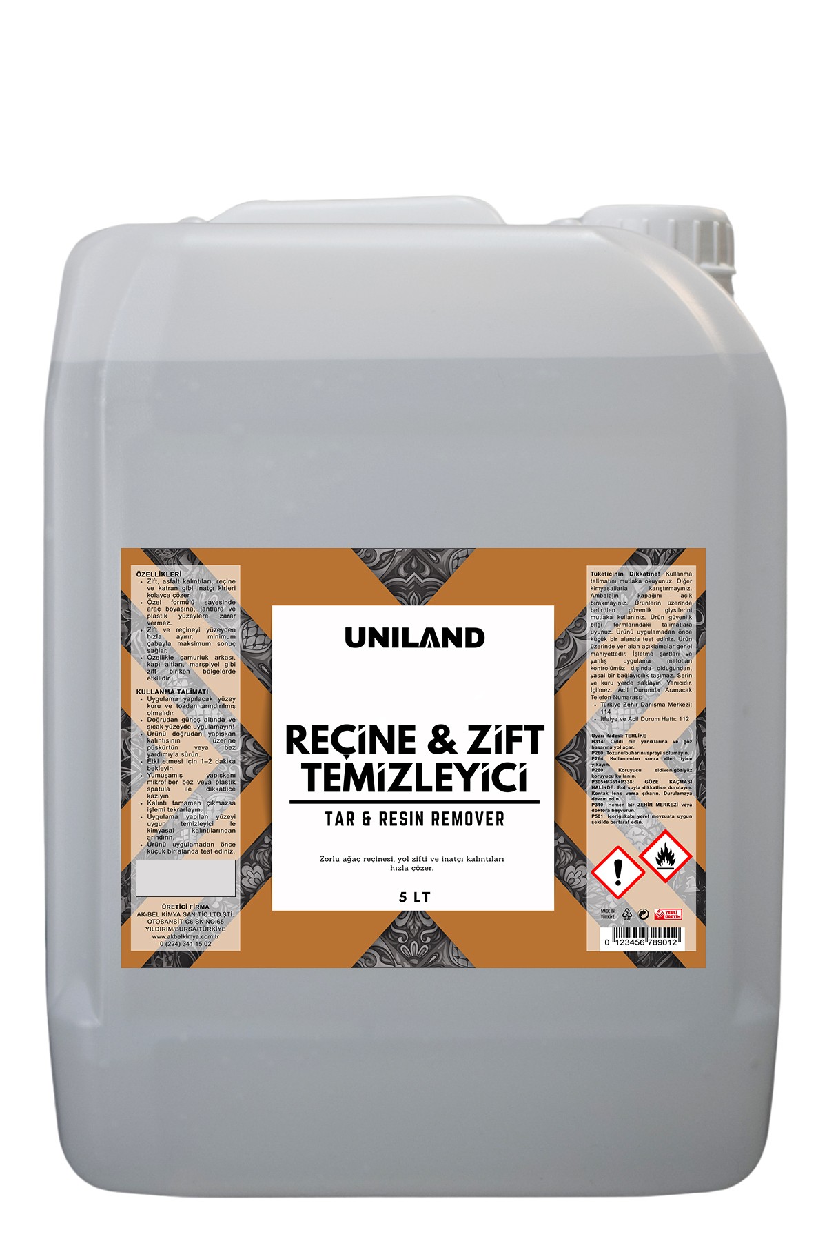 Reçine & Zift Temizleyici 5 LT