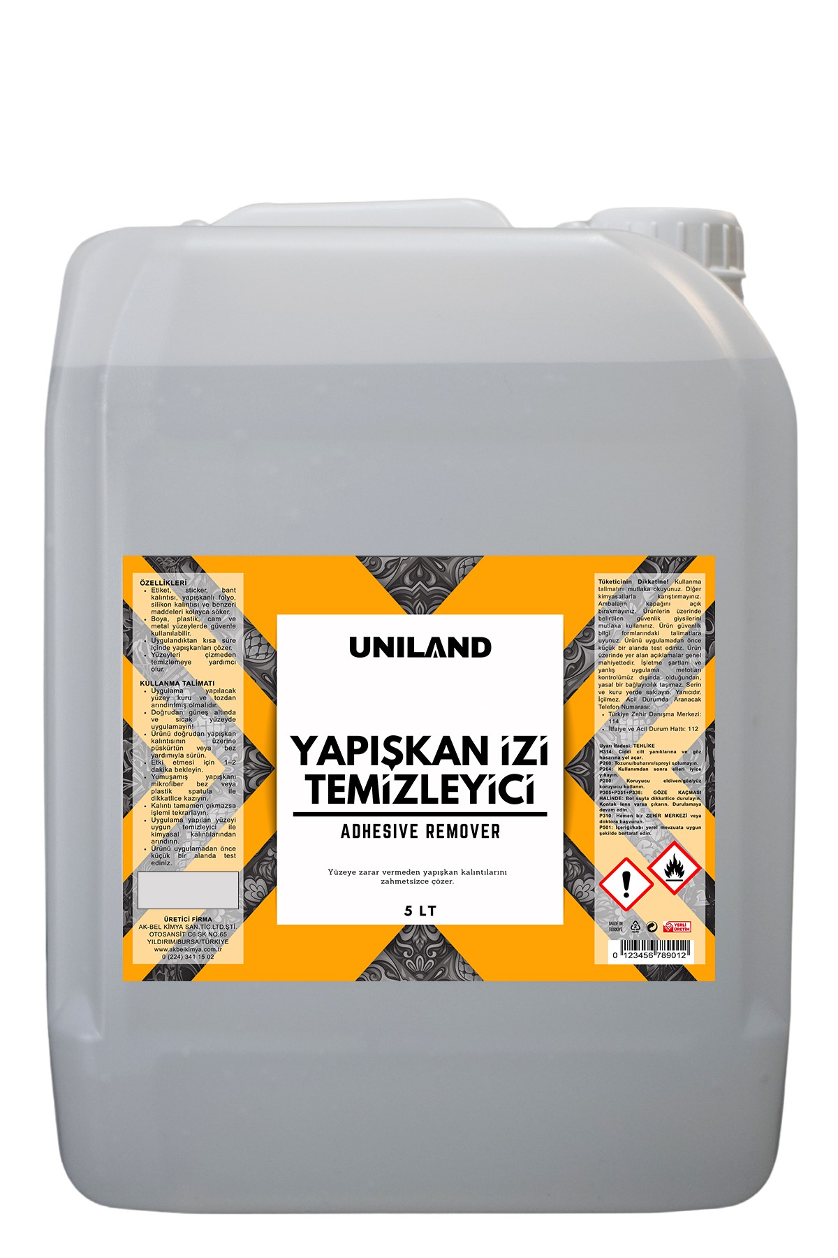 Yapışkan İzi Temizleyici 5 LT