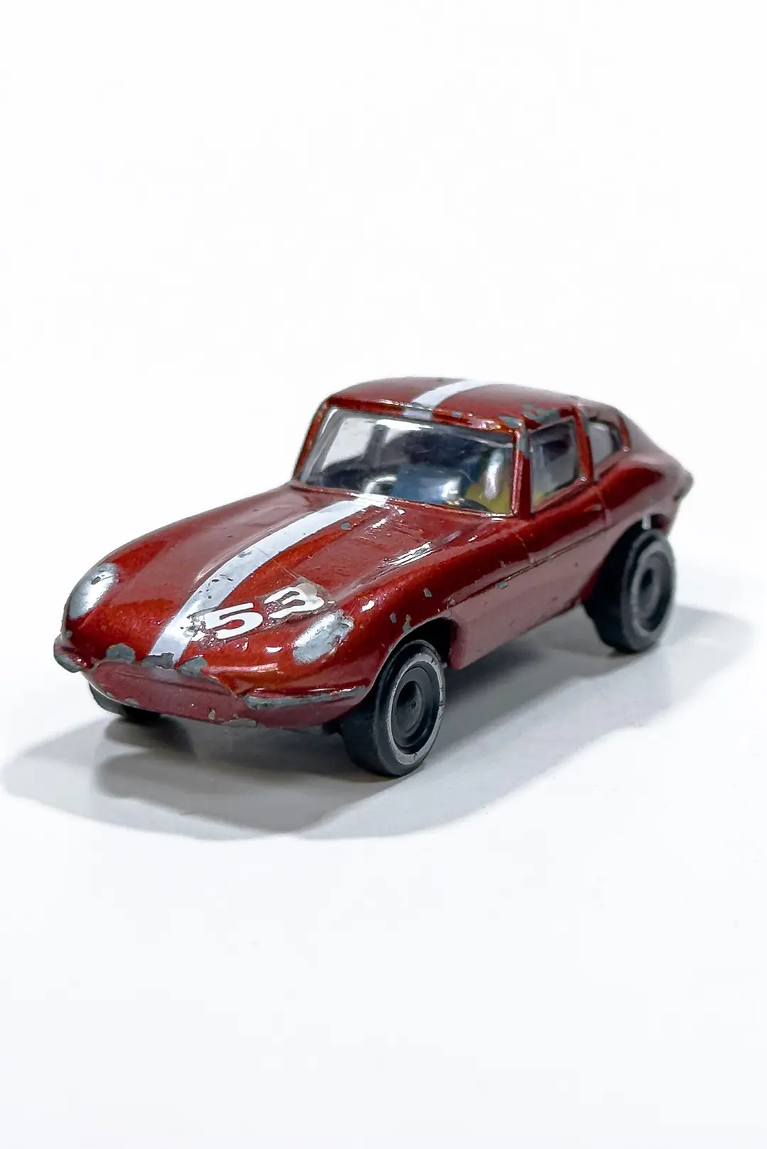 Vintage Mini Marx Jaguar Hong Kong Metal Oyuncak Araba