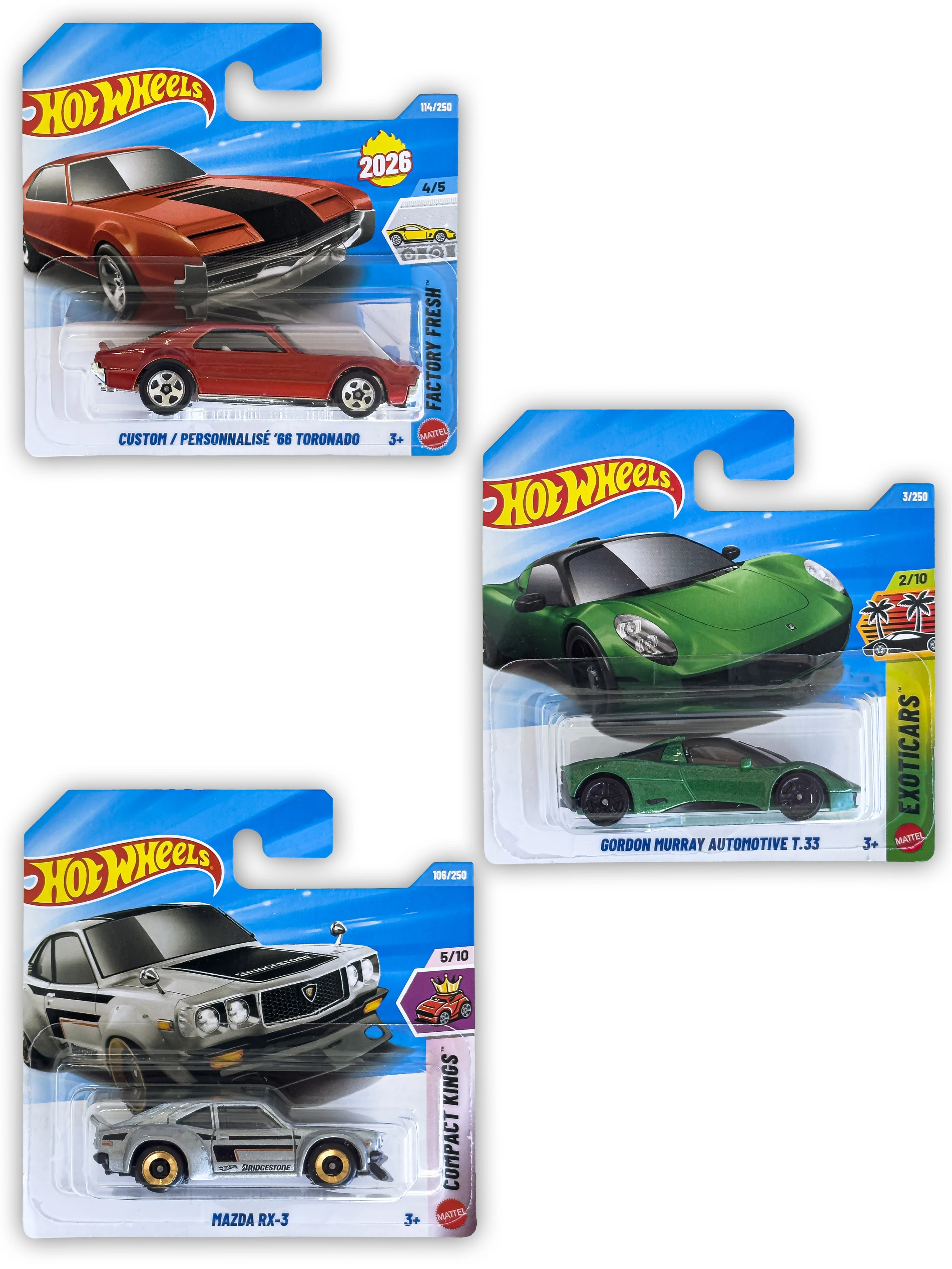 Hot Wheels 3'lü Arabalar