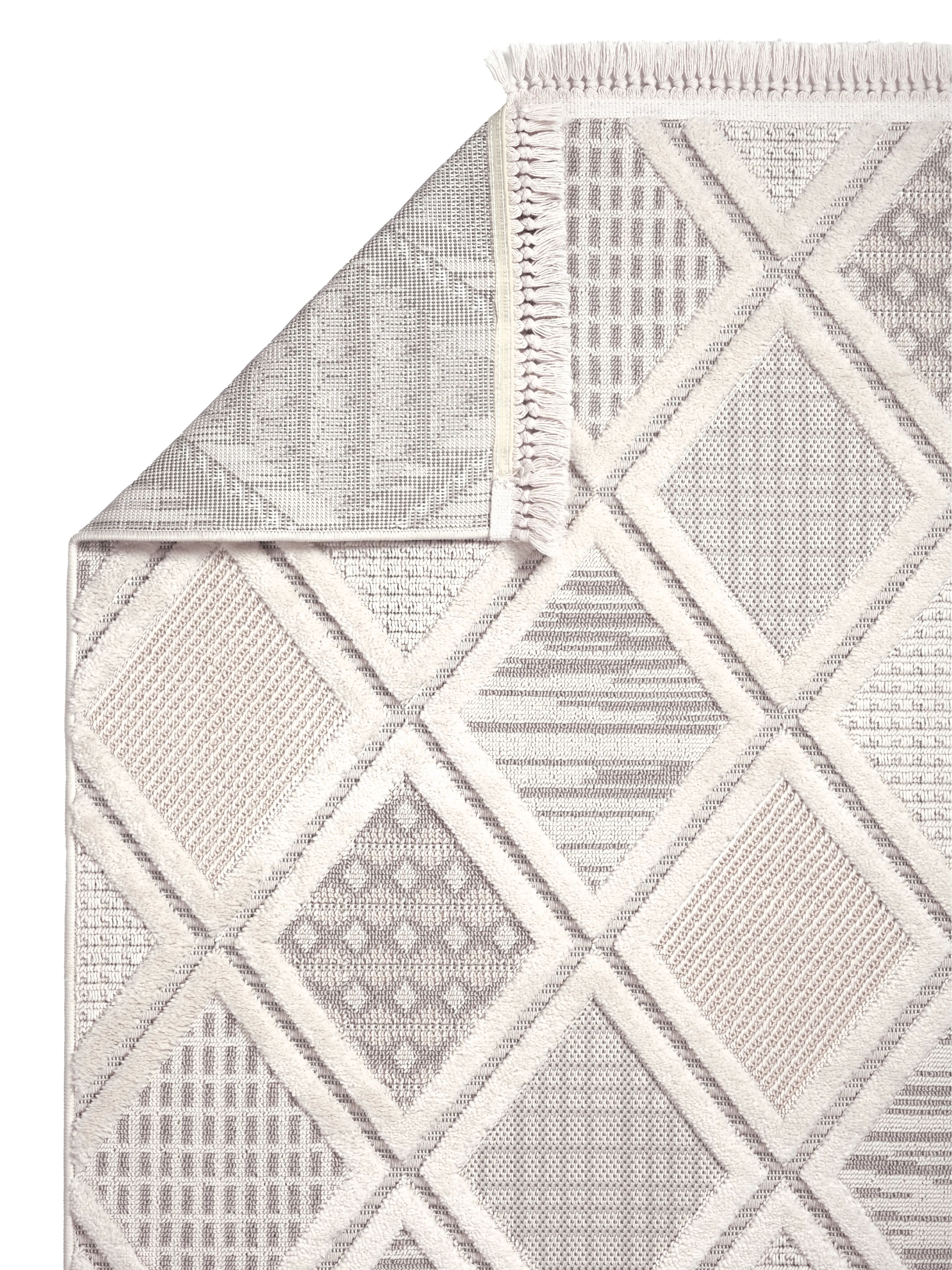 Ayteo Halı Soho 1086 Gri – Geometrik Desenli Modern İskandinav Halı