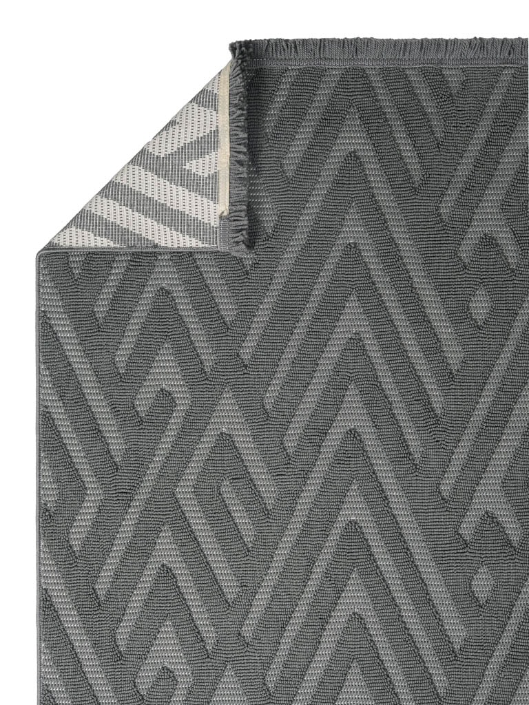 AYTEO HALI DEKOR 1118 ANTRASİT GEOMETRİK DESEN İSKANDİNAV HALI
