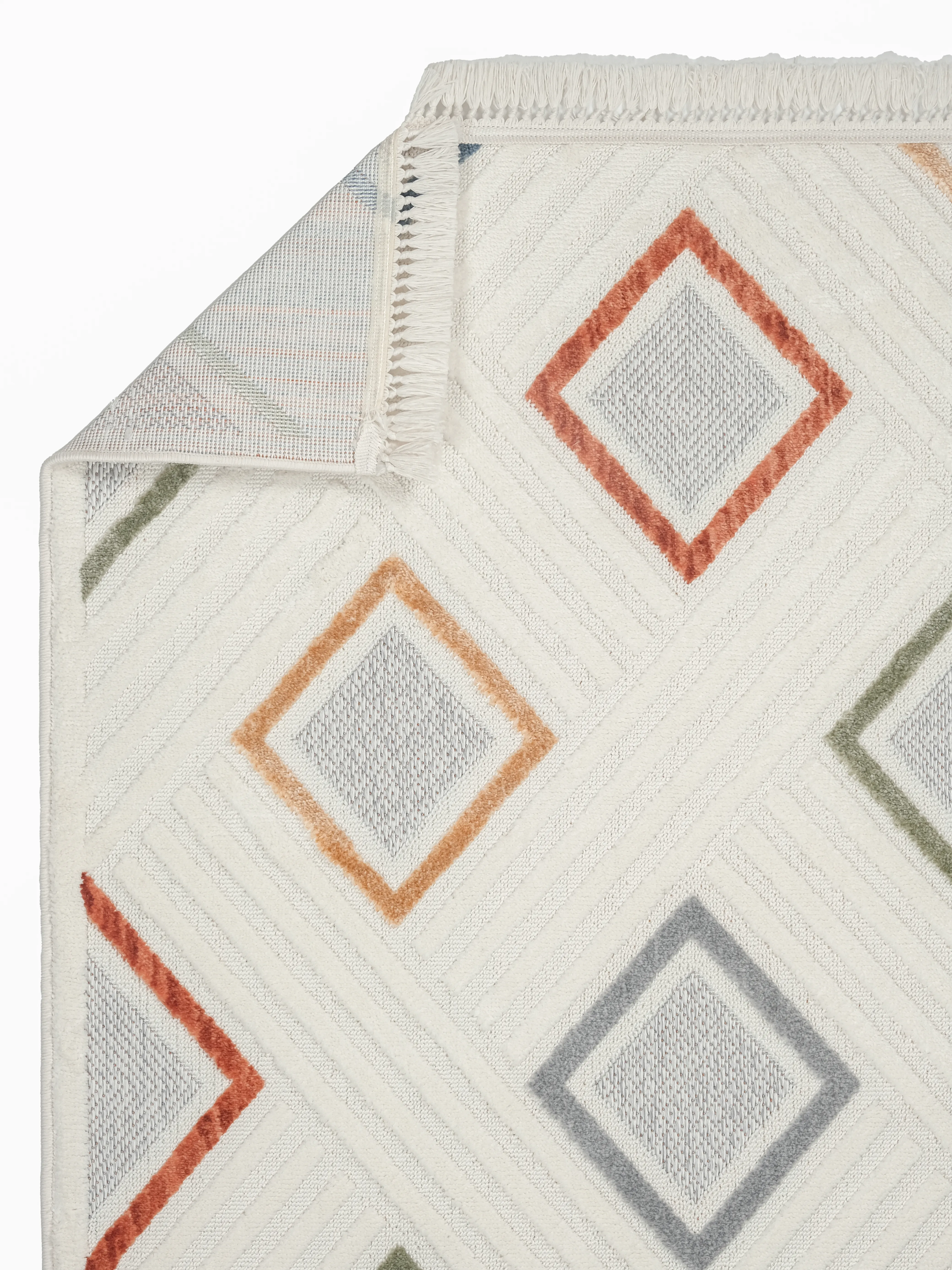 Ayteo Halı India 3016 Multi Renkli İskandinav Halı