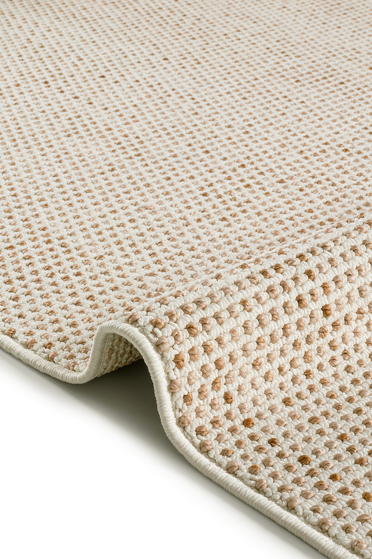 Ayteo Halı Arden 1107 Krem Taba Silinebilir, Robot Süpürgeye Uygun, İskandinav Bukle Halı