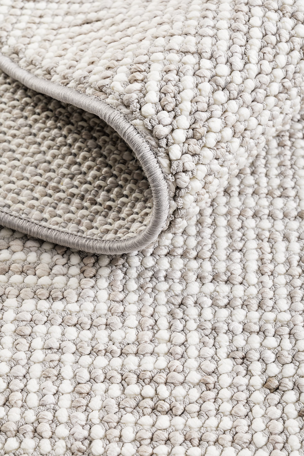 Ayteo Halı Arden 1109 Gri - Silinebilir, Robot Süpürgeye Uygun, İskandinav Bukle Halı