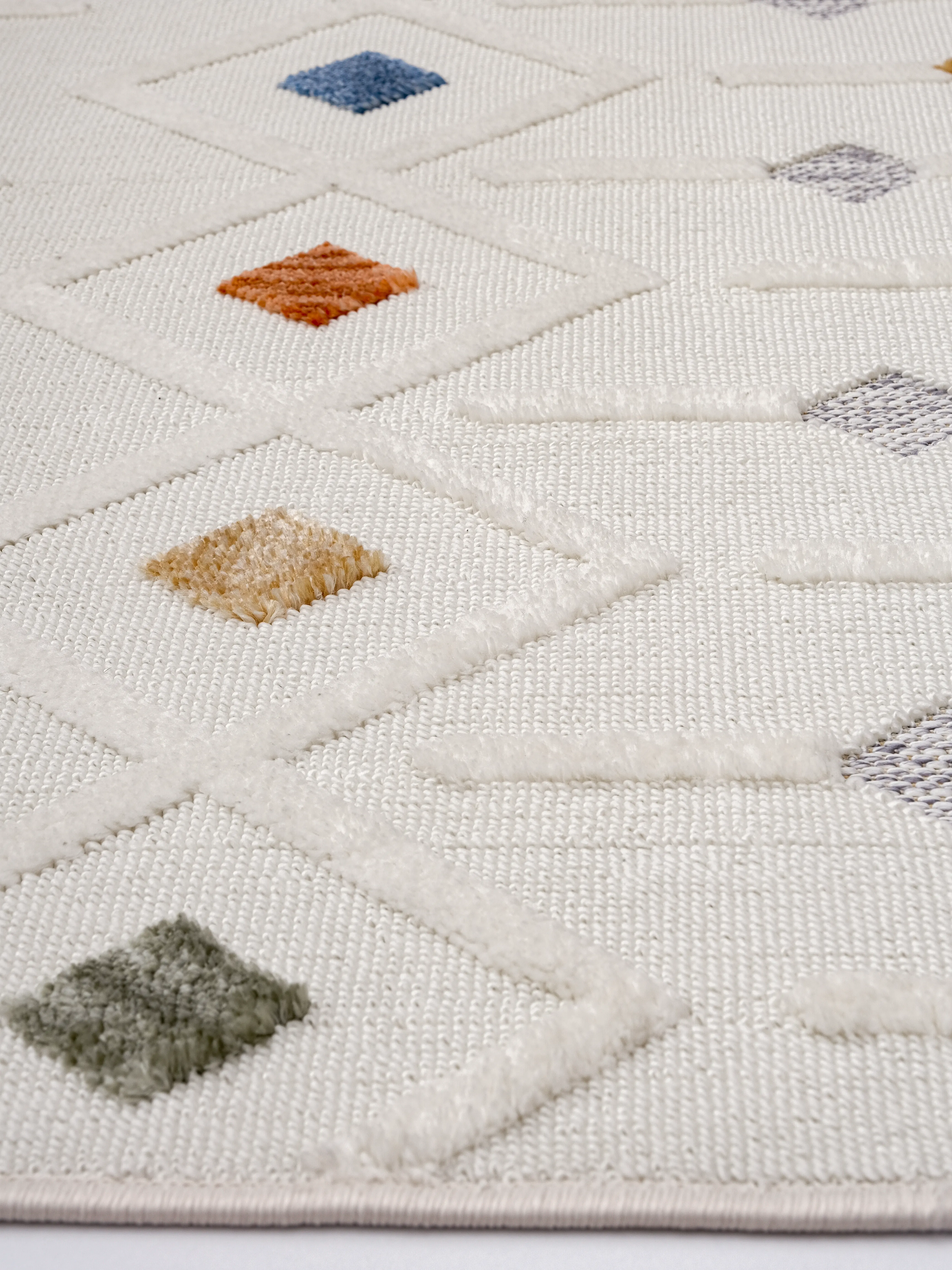 Ayteo Halı India 3018 Multi Renkli İskandinav Halı