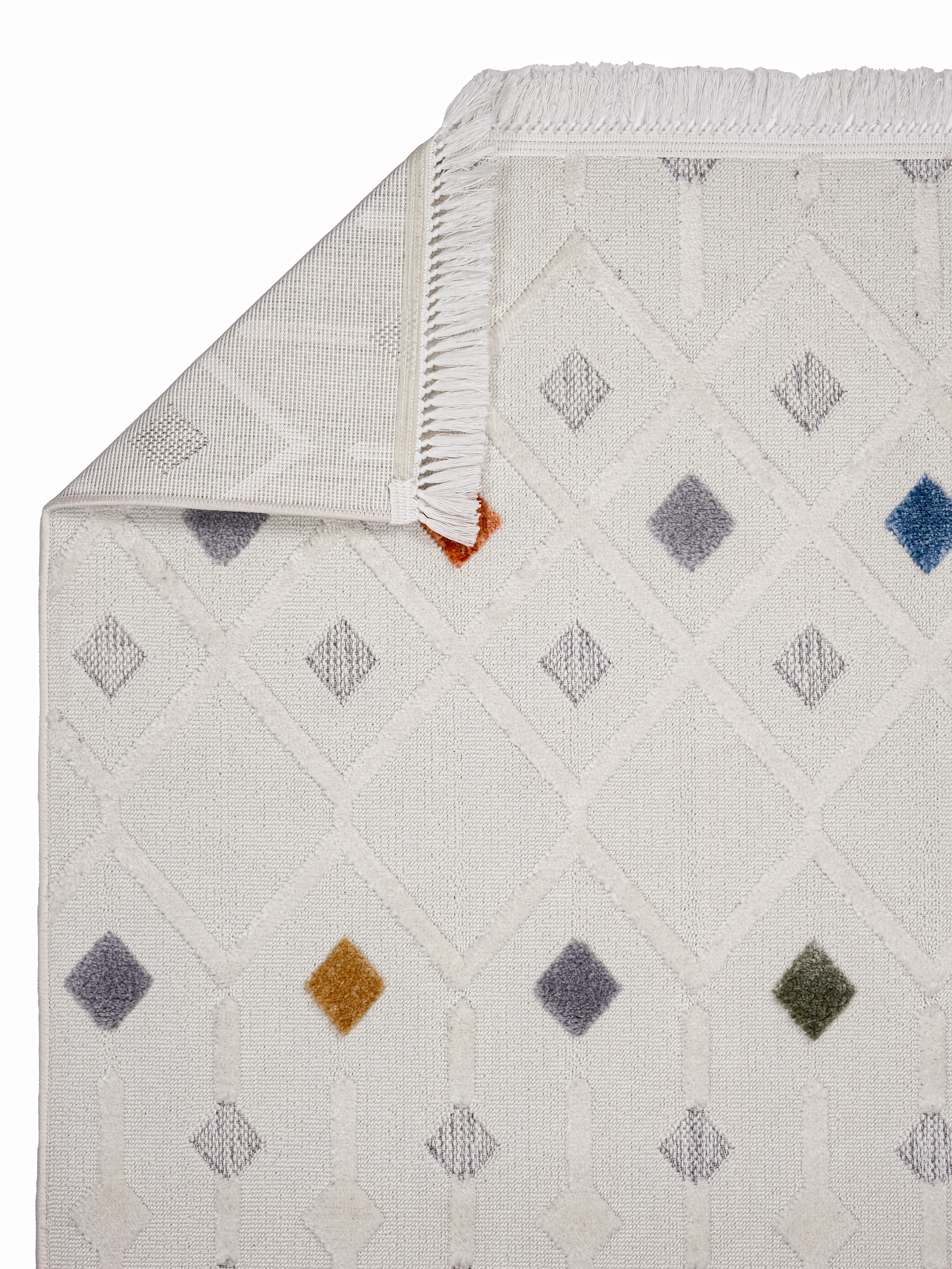 Ayteo Halı India 3018 Multi Renkli İskandinav Halı