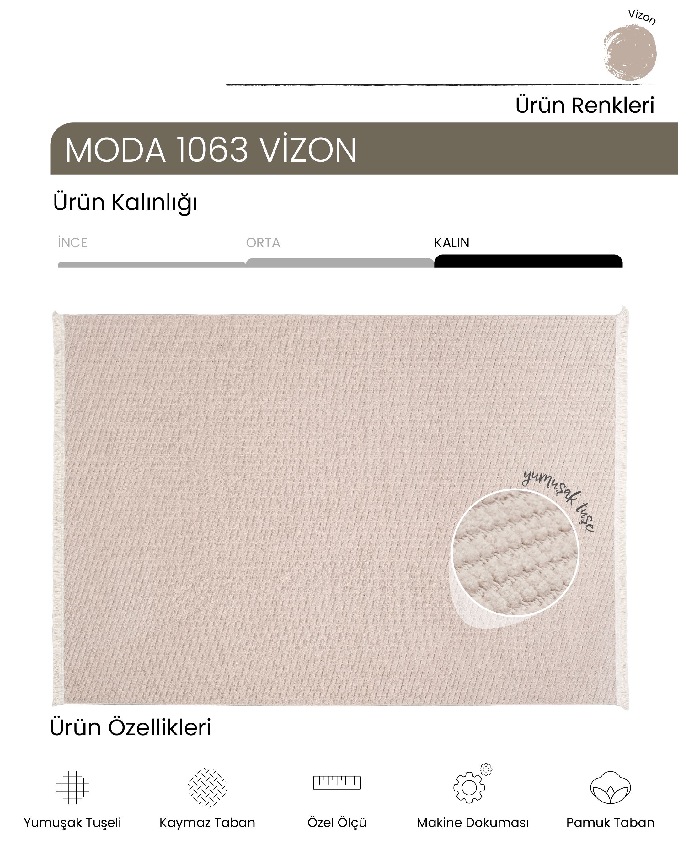 AYTEO HALI MODA 1063 VİZON SADE VE ZARİF İSKANDİNAV HALI