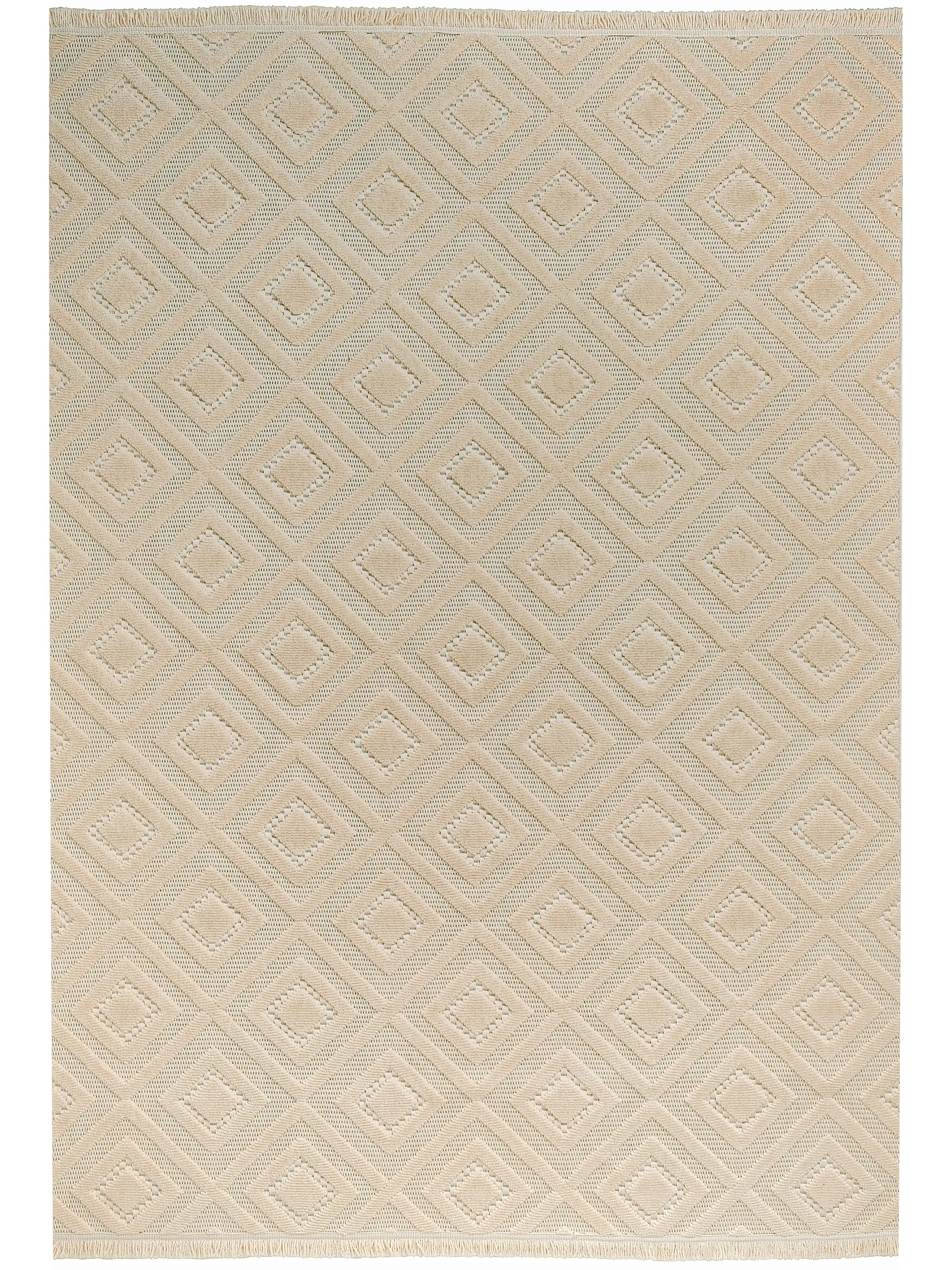 AYTEO HALI MODA 1089 KREM SADE VE ZARİF İSKANDİNAV HALI - 1089 BEJ