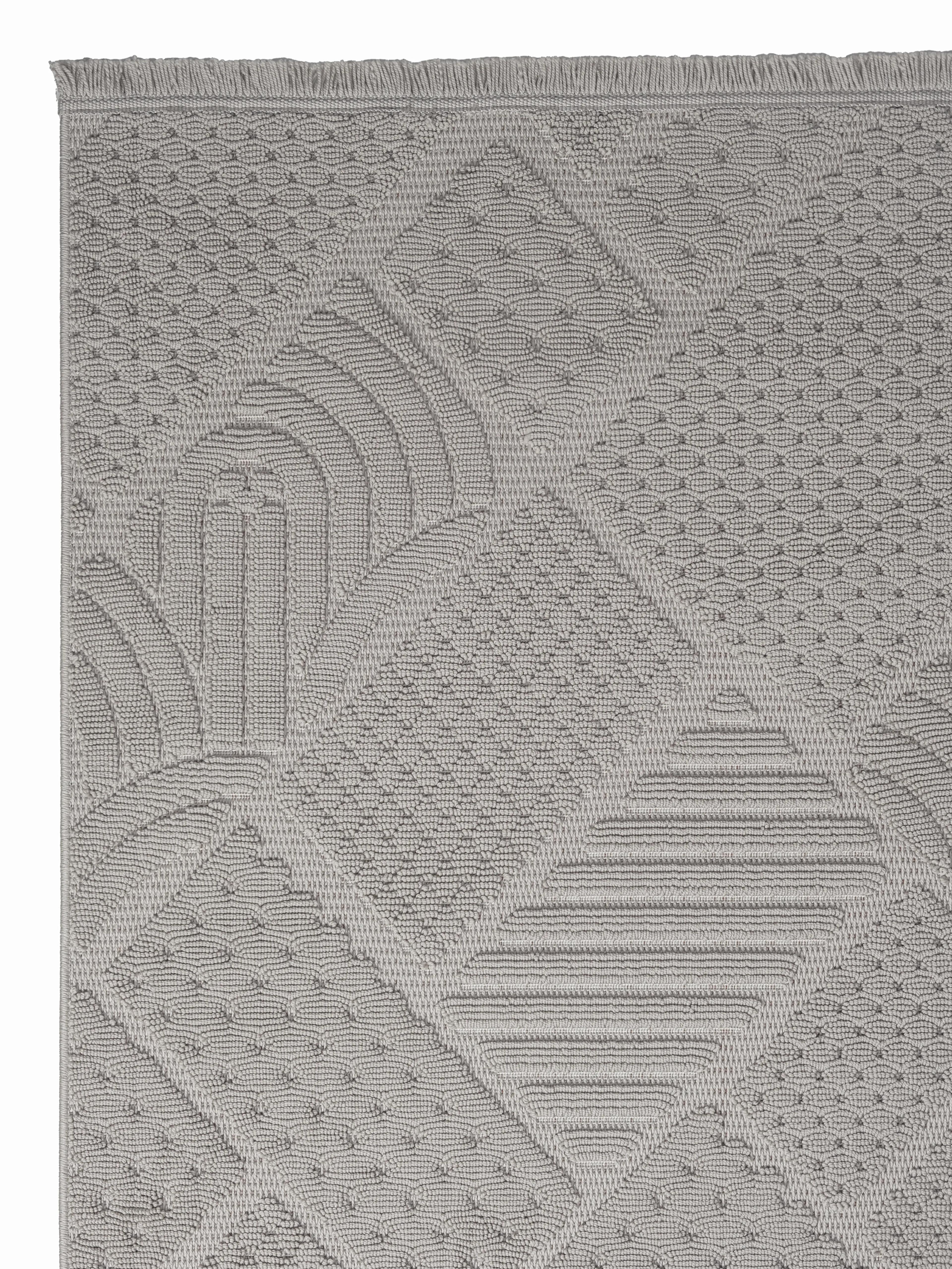 Ayteo Halı Dekor 1119 Gri – Geometrik Desen Modern İskandinav Halı