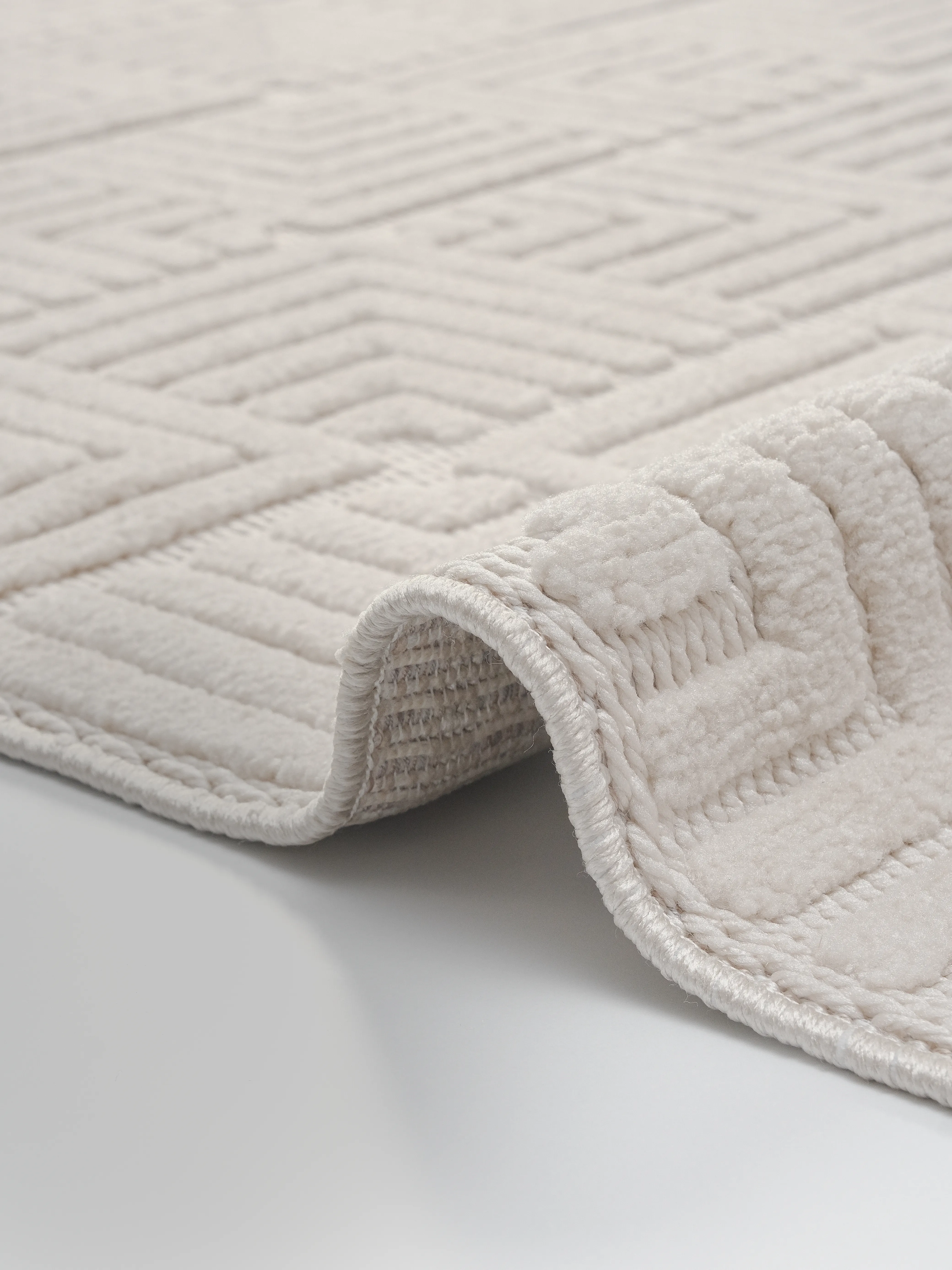 Ayteo Halı Moda 1062 Bej Sade ve Zarif İskandinav Halı