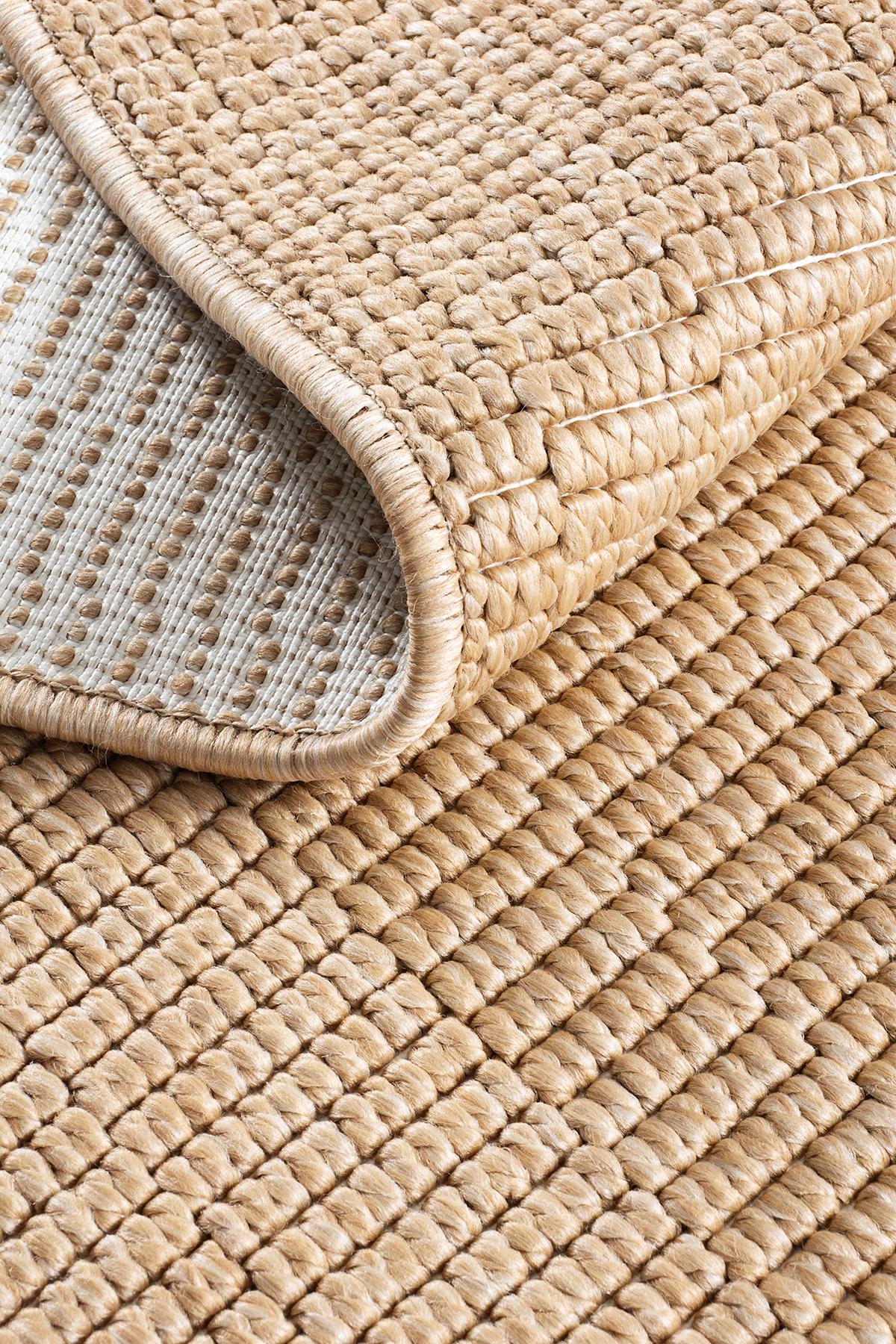 AYTEO HALI LINOA 1106 Naturel - Yumuşak Dokulu, Silinebilir, Robot Süpürgeye Uygun Sisal Halı