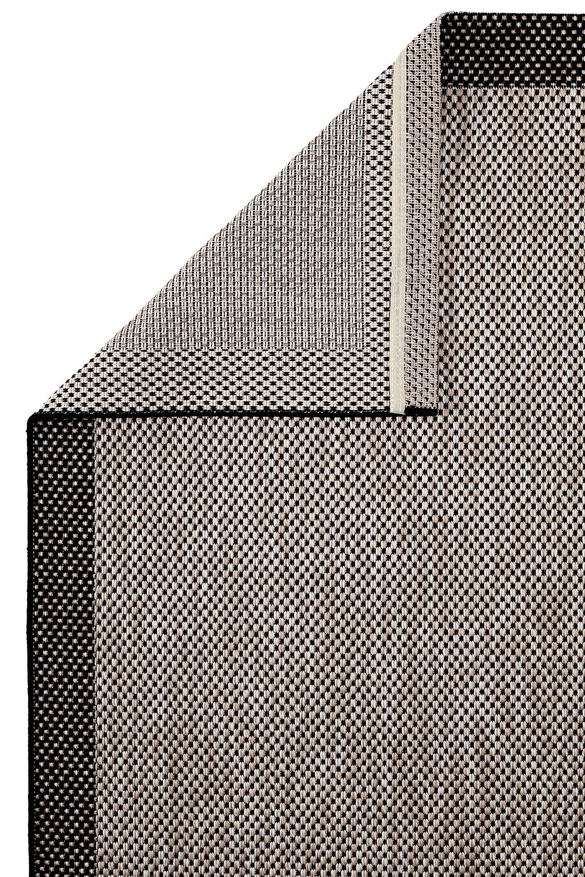 Ayteo Halı Sisal 1148 Bej Siyah Silinebilir Yumuşak Tuşeli Sisal Halı