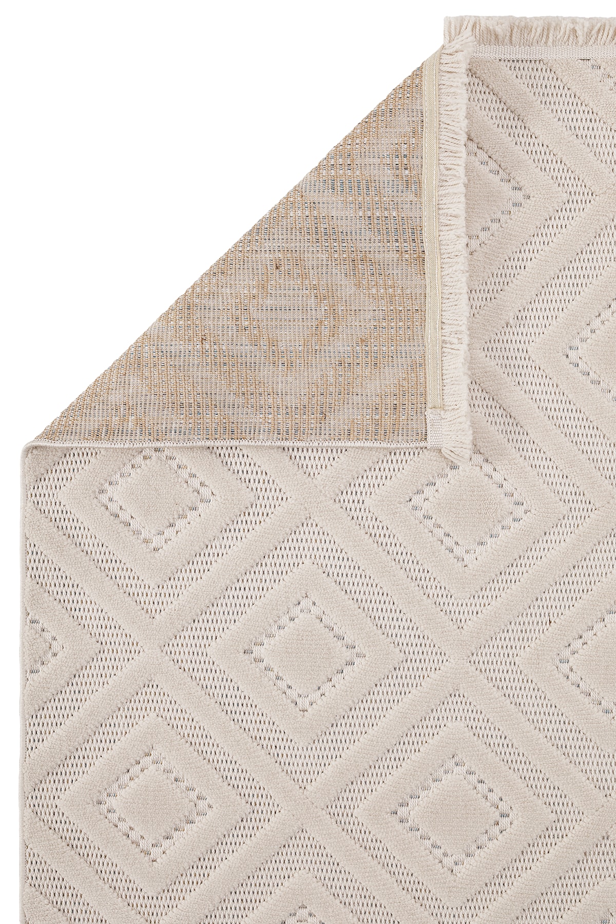 AYTEO HALI MODA 1089 BEJ SADE VE ZARİF İSKANDİNAV HALI