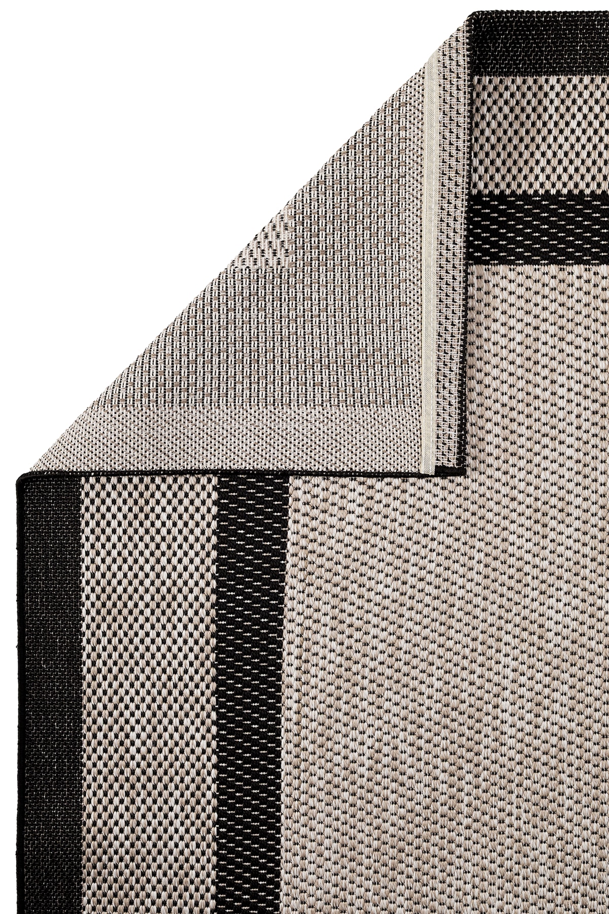 Ayteo Halı Sisal 1149 Bej Siyah Silinebilir Yumuşak Tuşeli Sisal Halı