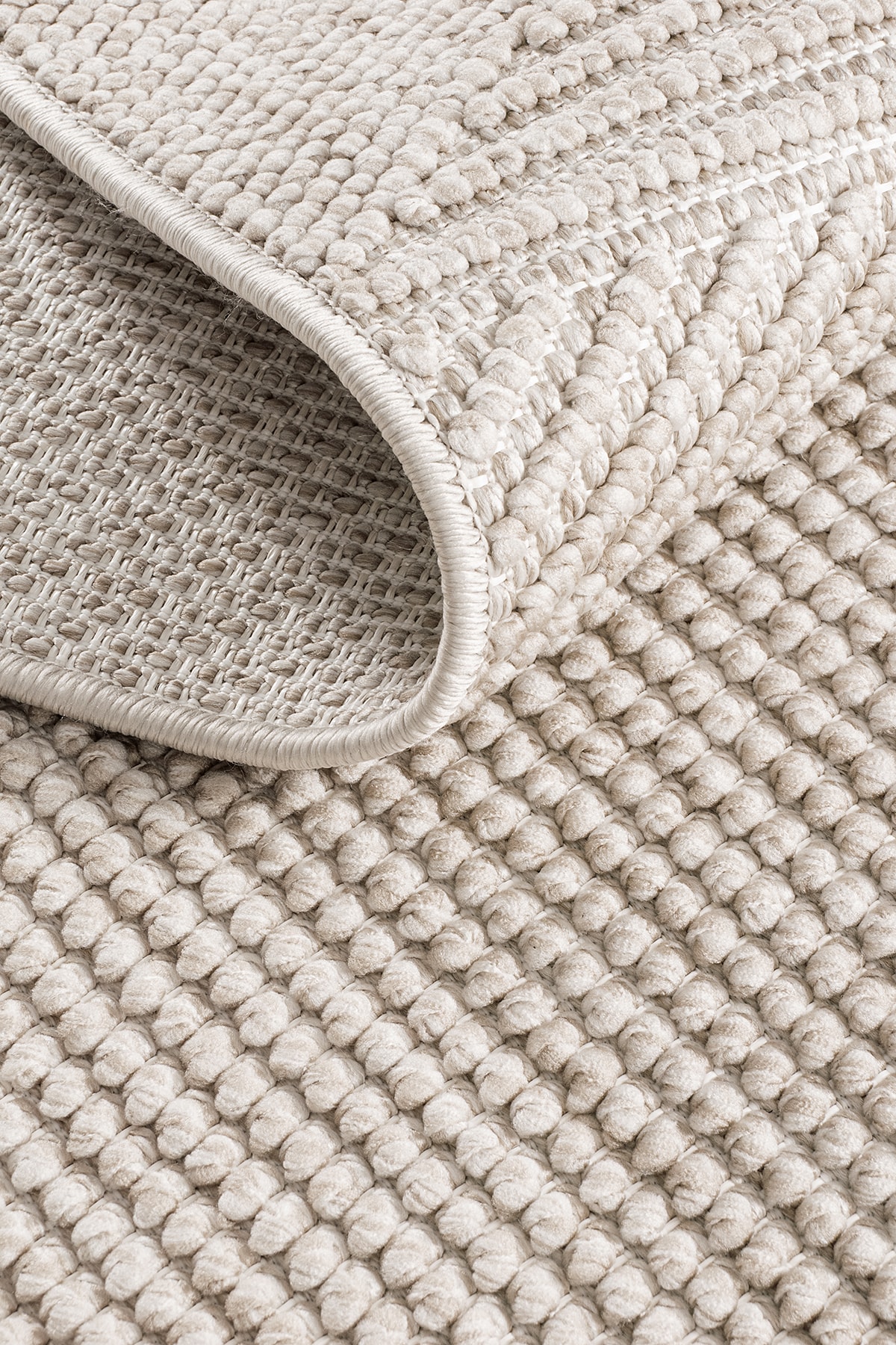 AYTEO HALI PERA 1455 Vizon Robot Süpürgeye Uygun, İskandinav Bukle Halı