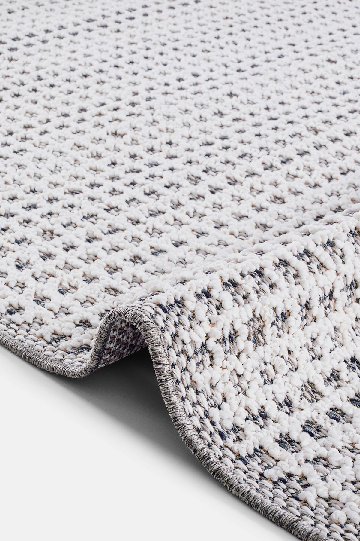 AYTEO HALI FLEX 3026 Krem – Kesme Bukle, Örgü Desenli, İskandinav Halı